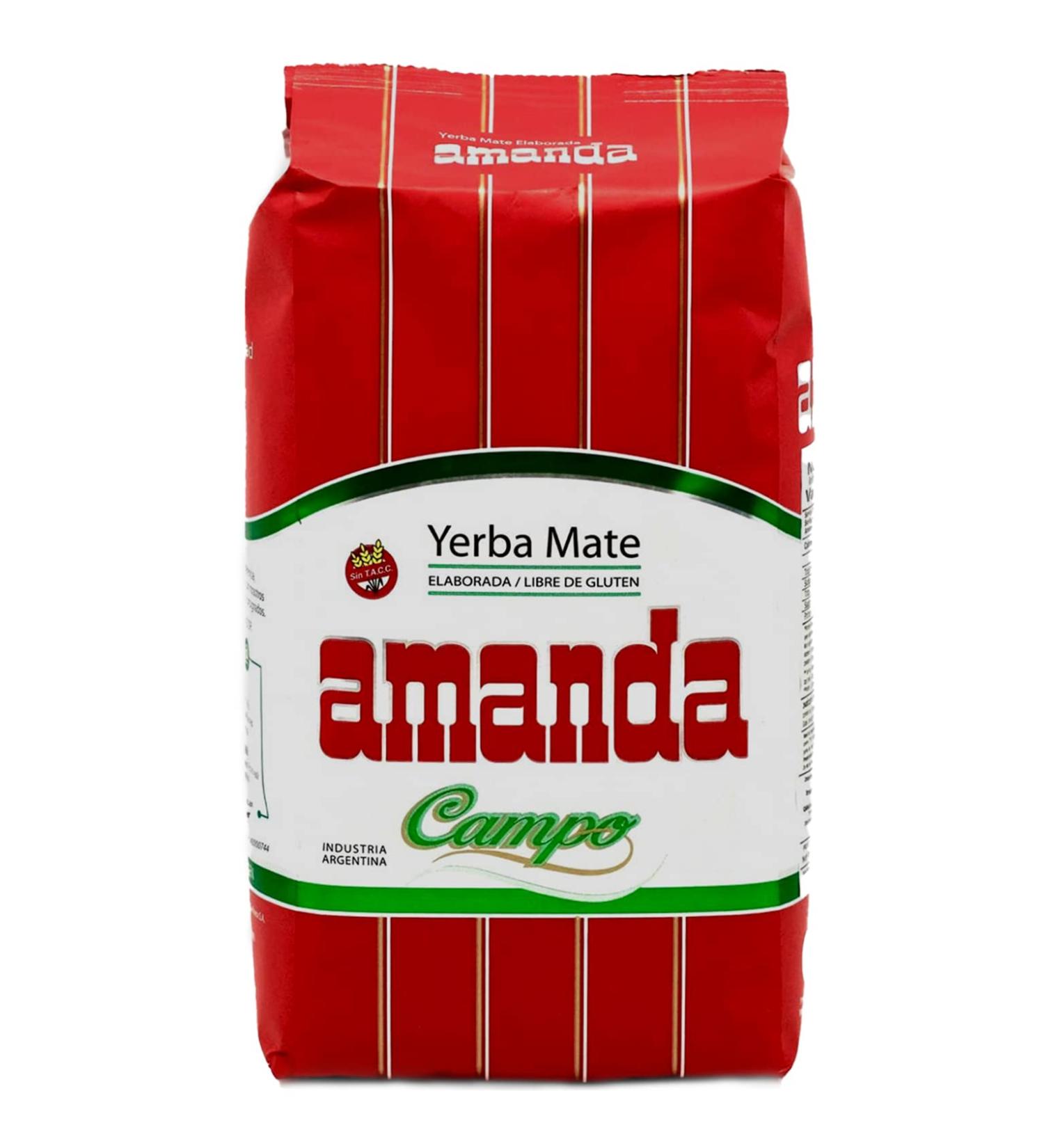 Amanda Yerba Mate Tea Campo 0.5kg - Authentic Argentine Detox & Energy Drink | Premium Mate Tea from Argentina  - Buy Online on GoSupps.com