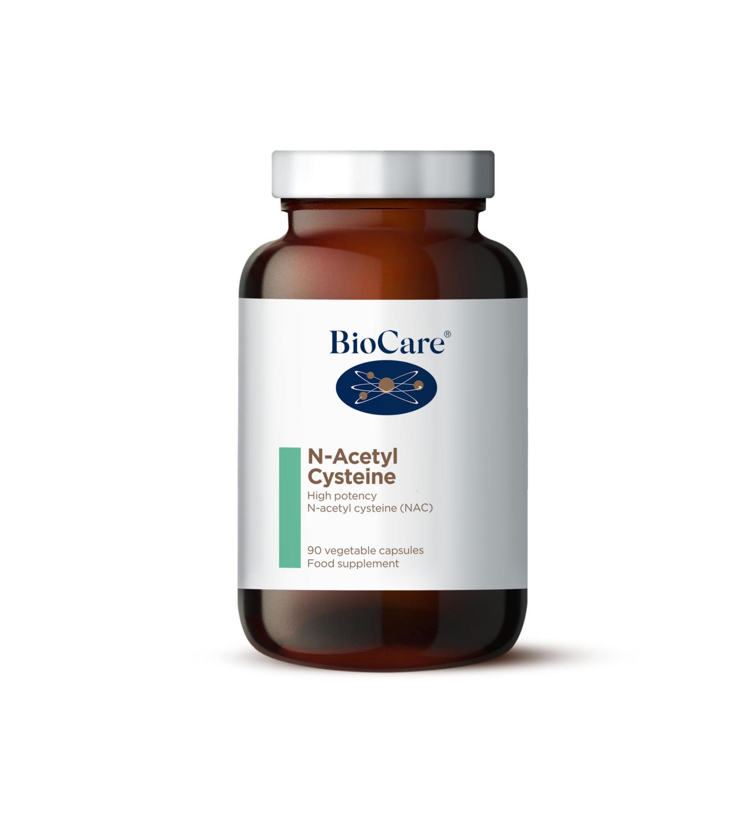 BioCare N-Acetyl Cysteine 90 Capsules - Immune Support and Antioxidant Formula - Buy Online on GoSupps.com