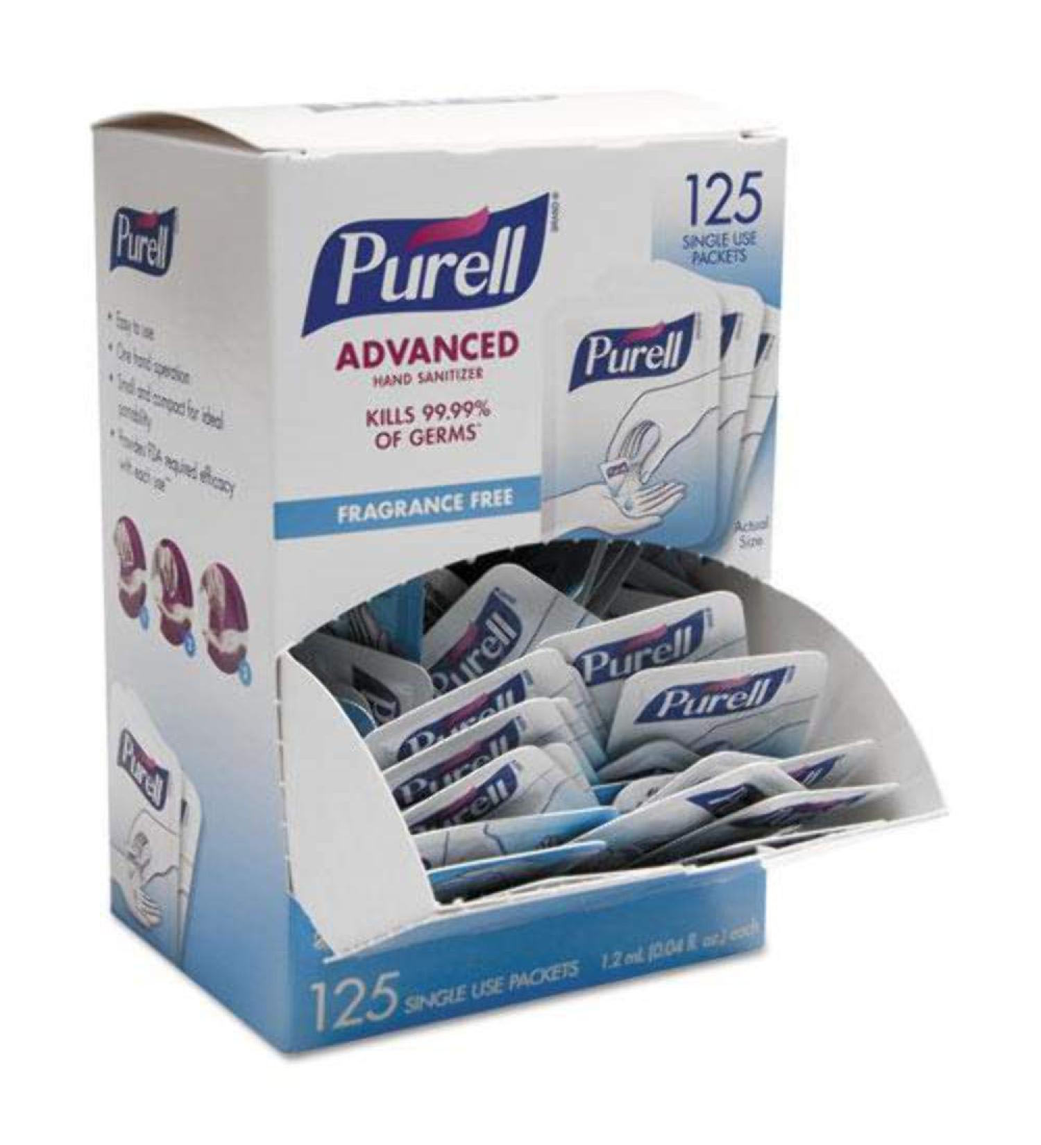 Advanced Hand Sanitizer Single Use 1.2 Ml Packet Clear 125/Box