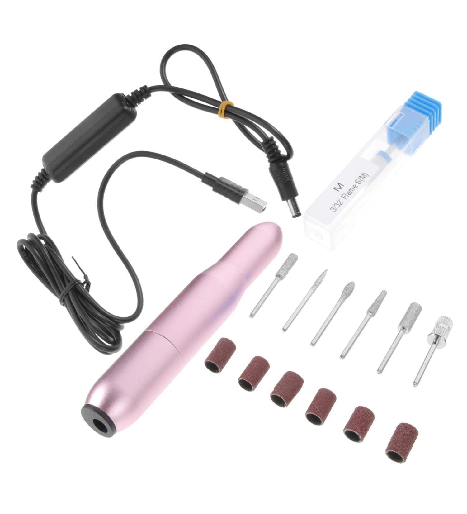 Healeved 1 Set Polisher Kit De Manicura Nail Tool Kit Small Nail Drill Sanding Bands Tools File Sanding Bands Nails Gel Kit Manicure Miss Aluminum Alloy Cross Nails 11.2X2X2CM Rose Gold - Buy Online on GoSupps.com