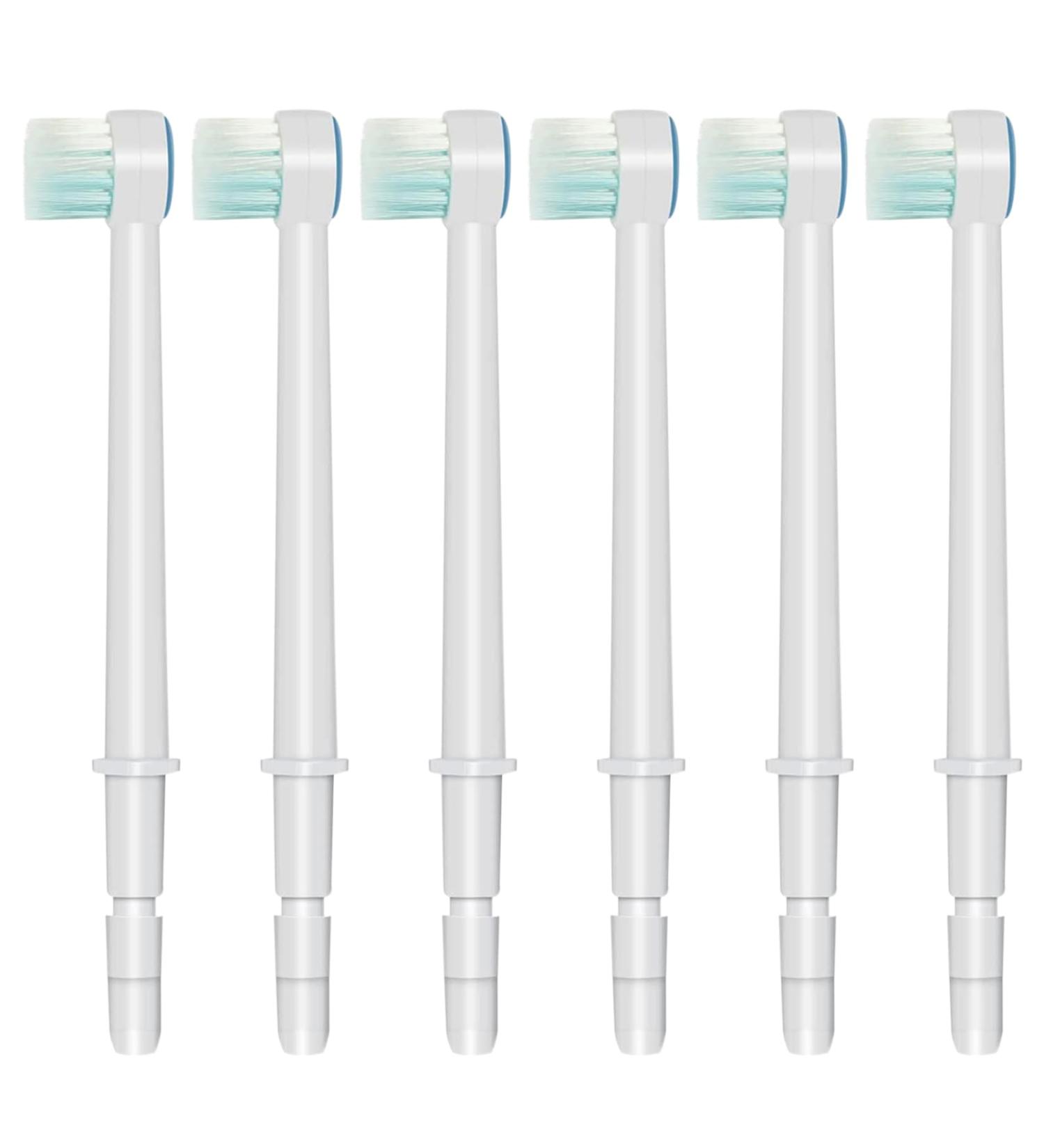 Replacement Tips for Waterpik Aquarius Water Flosser Waterpik Toothbrush Replacement Heads Toothbrush and Oral Irrigators (6 Brush Head Tips) 6 Pcs Brush Head Tips - Buy Online on GoSupps.com