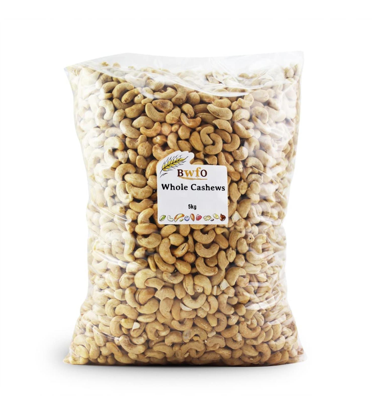 Cashew Nuts Whole 5kg (BWFO)