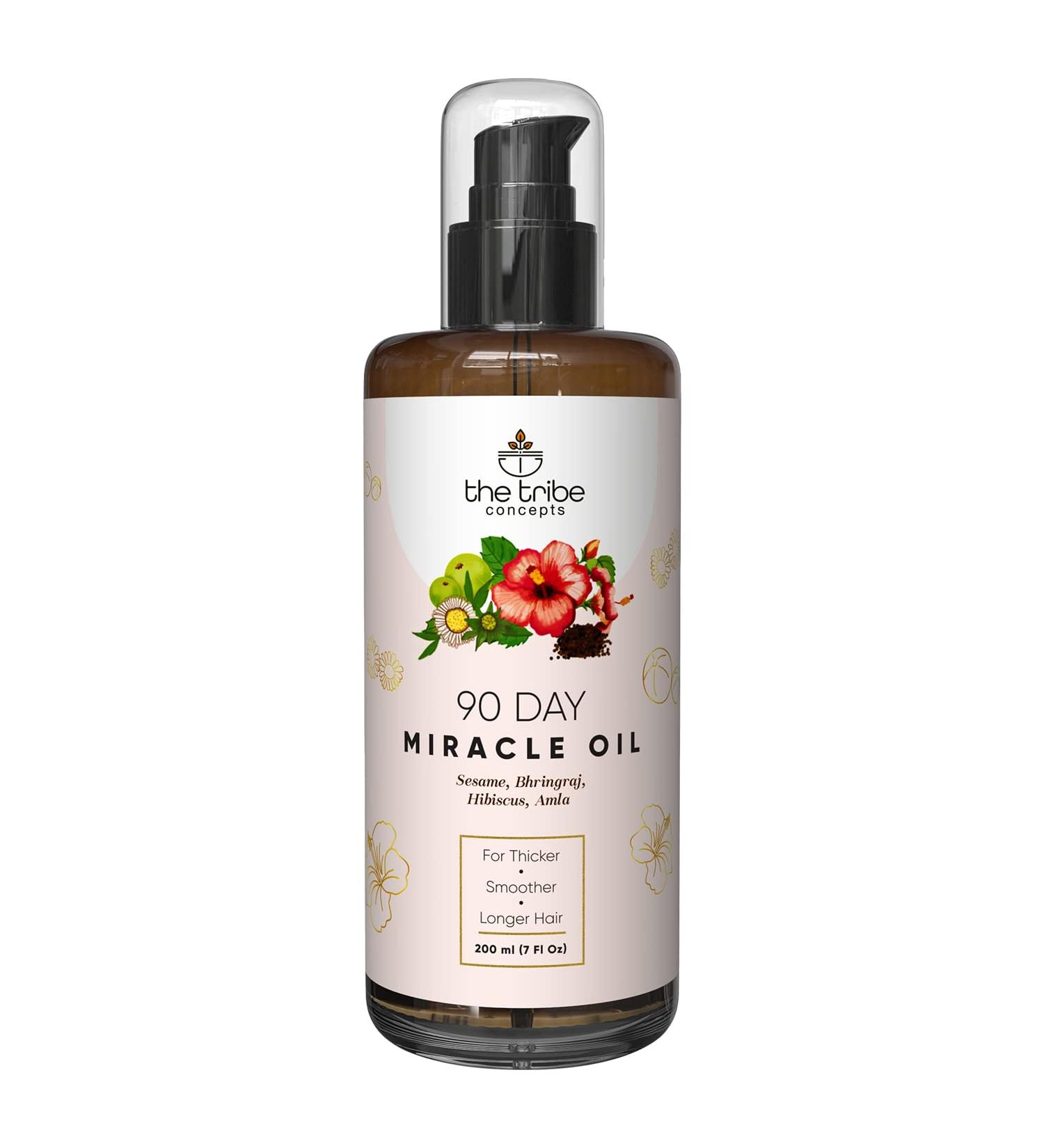Tribe Concepts 90 Day Miracle Hair Oil - Nourish and Strengthen Your Hair Naturally - Buy Online on GoSupps.com