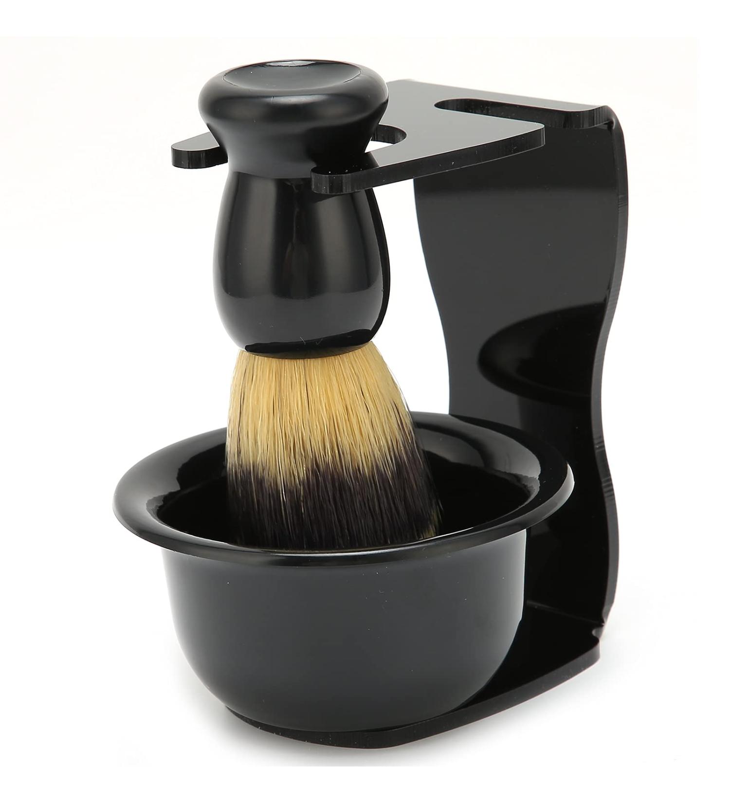 3-Part Shaving Brush Set & Large Capacity Shaving Bowl - Perfect Gift for Men Fathers & Husbands - Buy Online on GoSupps.com