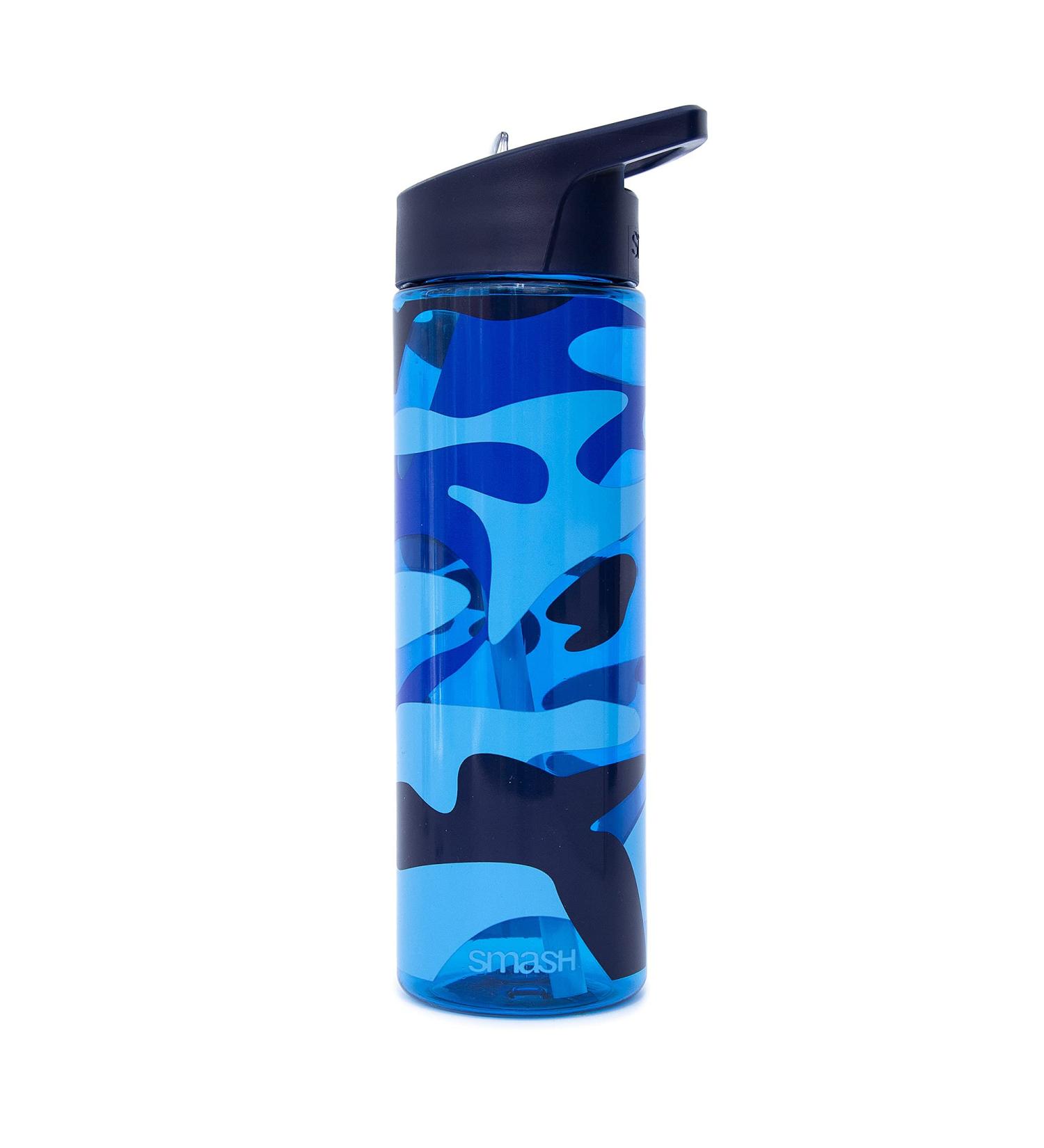 Smash Sipper Water Bottle 700ml Blue Camo Design - One Size - Buy Online on GoSupps.com