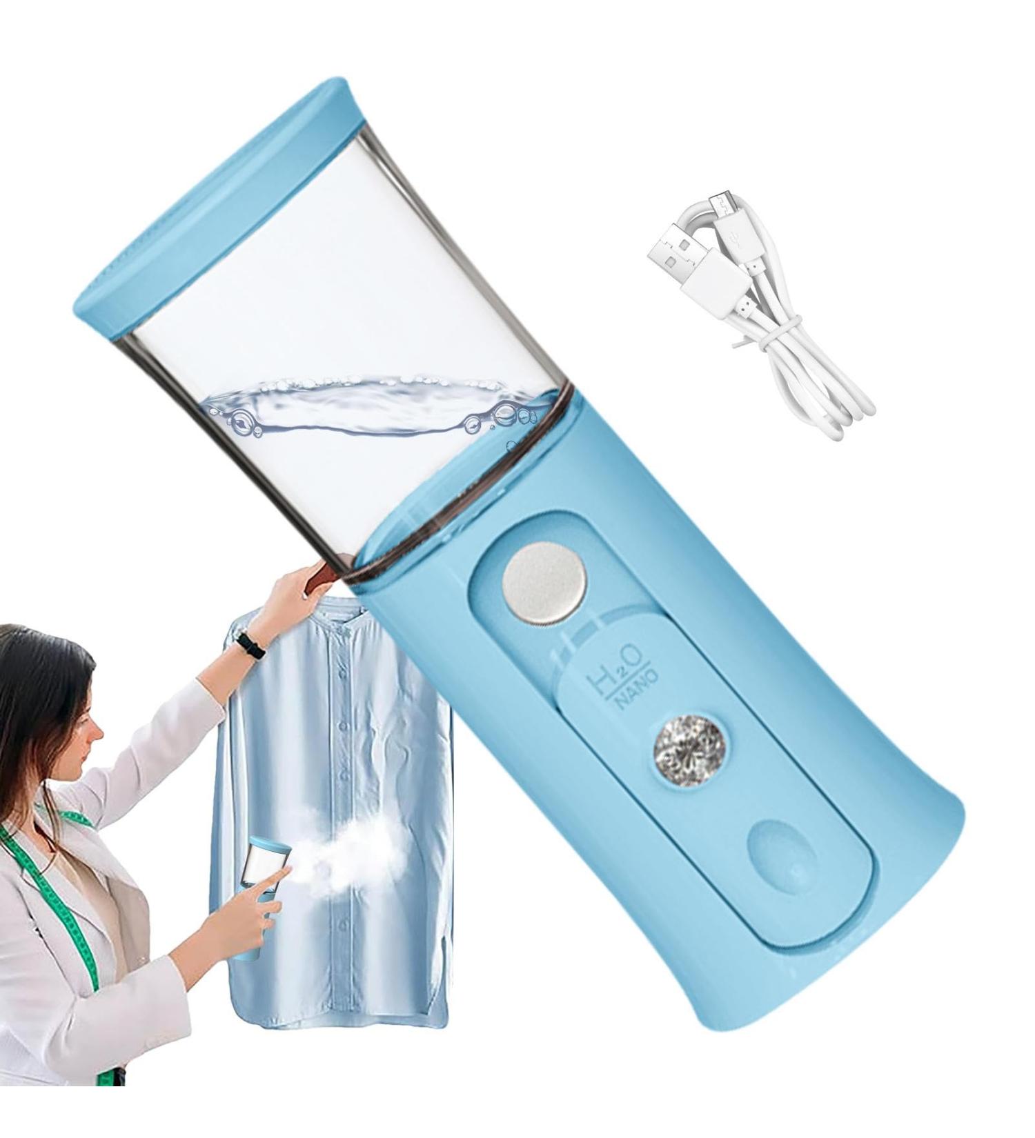 Portable Face Mister Cordless Facial Mister - Rechargeable Cool Mist Sprayer 30ml Visual Water Tank Nano Mister for Daily Makeup Face Hydrating Blue - Buy Online on GoSupps.com