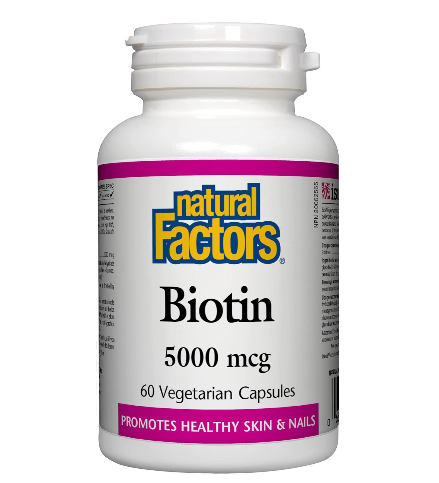 Natural Factors Biotin 5000 mcg - Buy Online on GoSupps.com