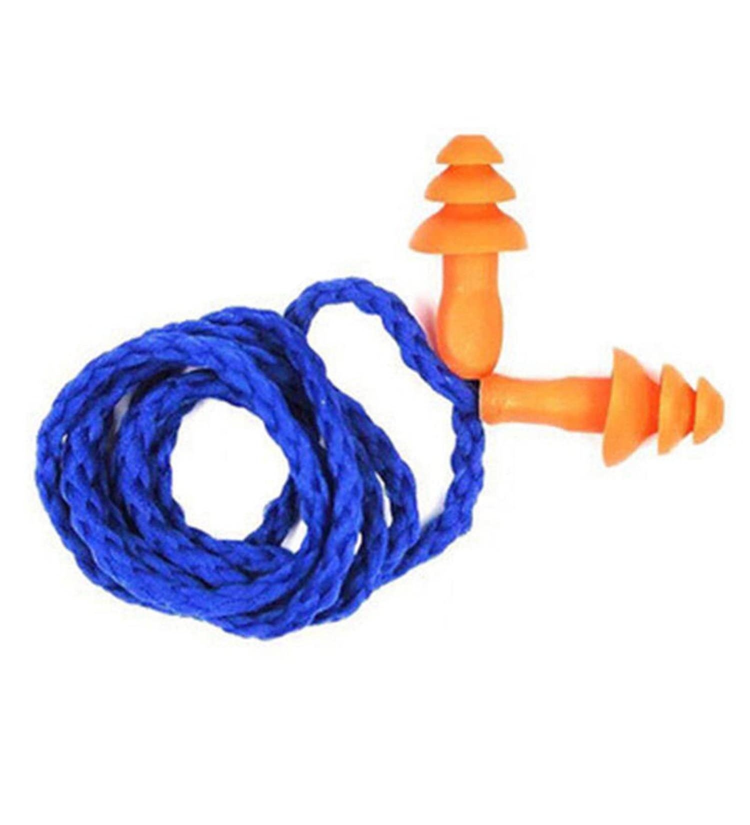 10pcs Reusable Cord Silicone Anti-Noise Sleep Earplug Accessory | Noise Reduction Ear Plugs - Buy Online on GoSupps.com
