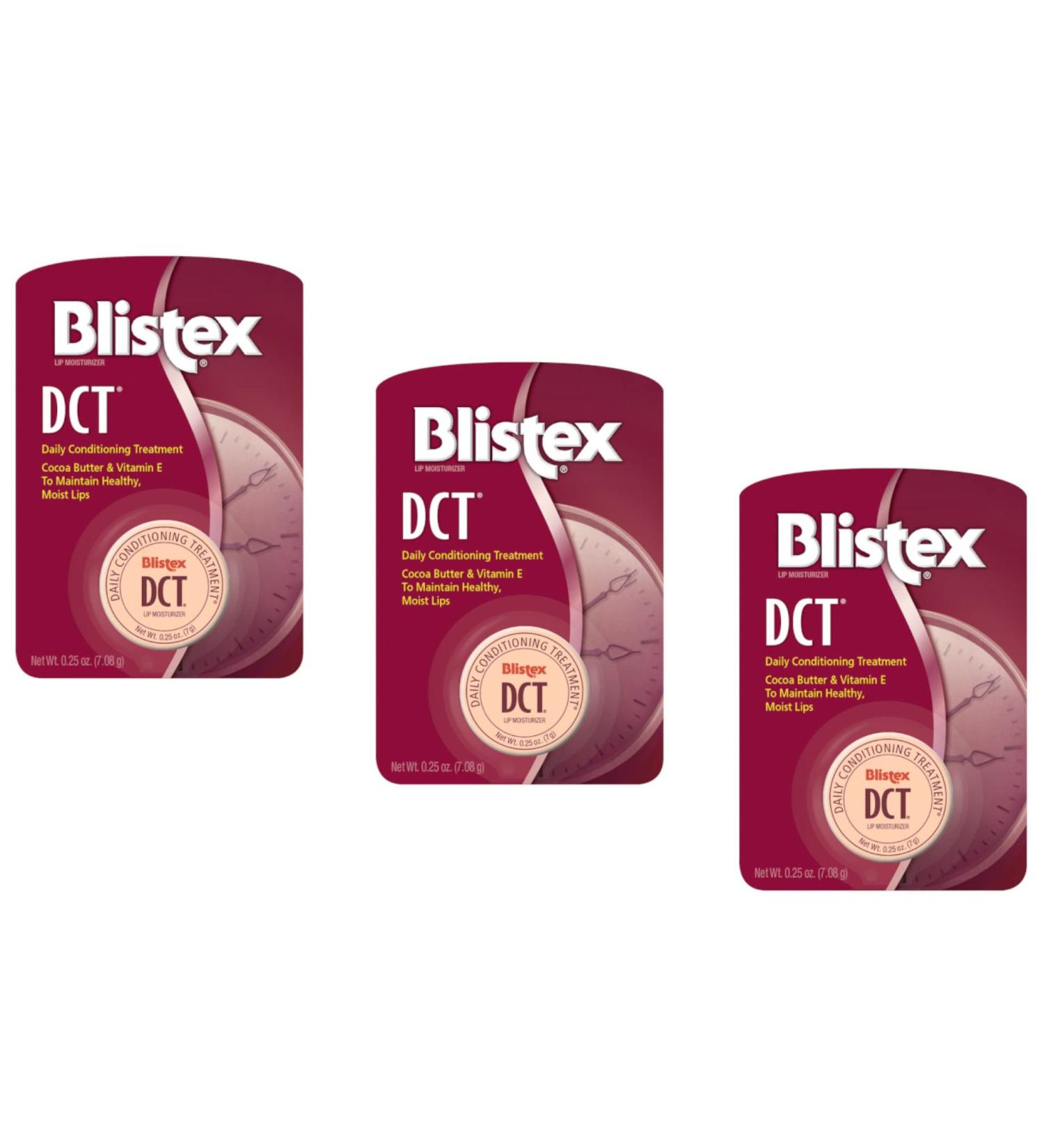 Blistex DCT Daily Conditioning Treatment for Lips 0.25 oz - Pack of 3 - Buy Online on GoSupps.com
