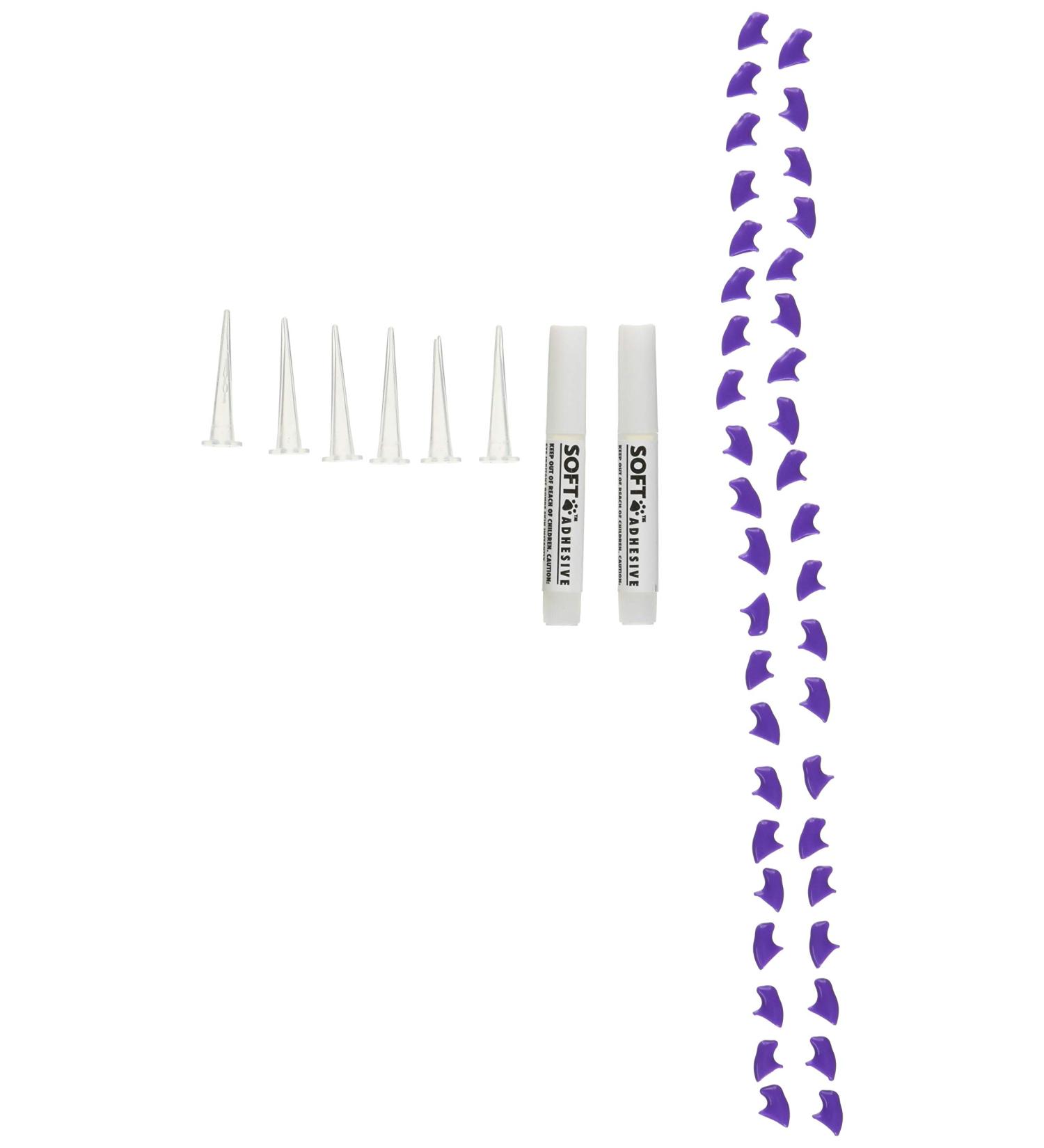 SOFTCLAWS Cat Claw Protectors - Medium Violet | Safe Comfortable & International Shipping - Buy Online on GoSupps.com