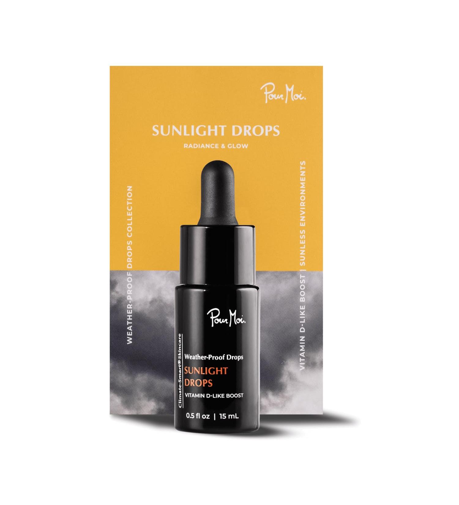 Pour Moi Sunlight Drops | Climate-Smart Ultimate Concentrated Hyaluronic Acid Vitamin D-Like Serum to Boost Natural Radiance and Youthful Appearance - Buy Online on GoSupps.com