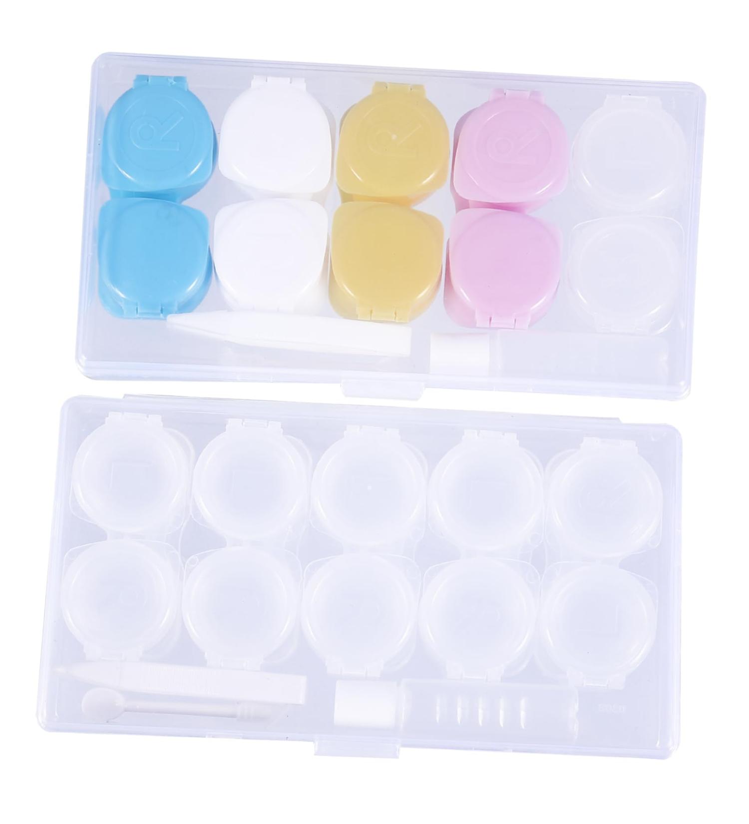JECOMPRIS Portable Contact Lens Container - 2 Pack Travel Case for Cosmetics & Care | Ideal for International Shipping - Buy Online on GoSupps.com
