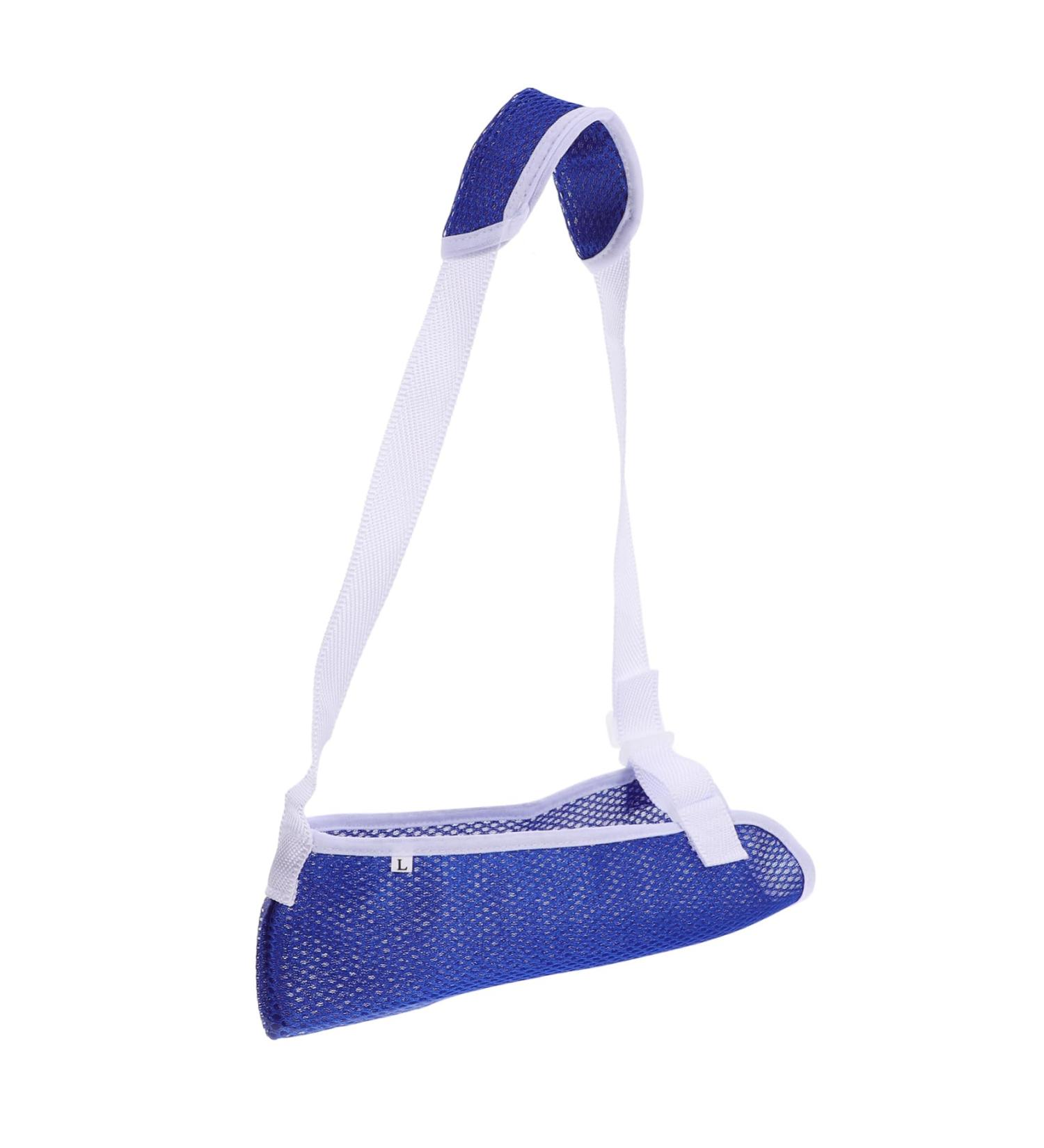 Healifty Kids Arm Sling - Breathable Elbow & Shoulder Immobilizer for Children | Toddler Arm Support for Injury Recovery - L Blue - Buy Online on GoSupps.com