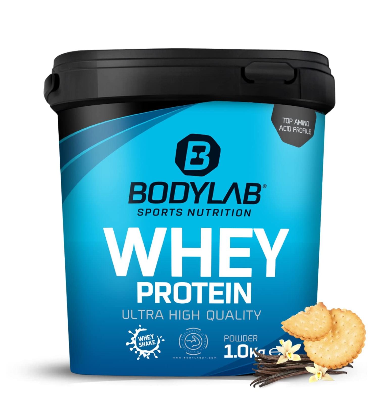 Bodylab24 Whey Protein Powder - Vanilla Biscuit 1kg | Premium Quality Protein for Muscle Growth & Recovery - Buy Online on GoSupps.com