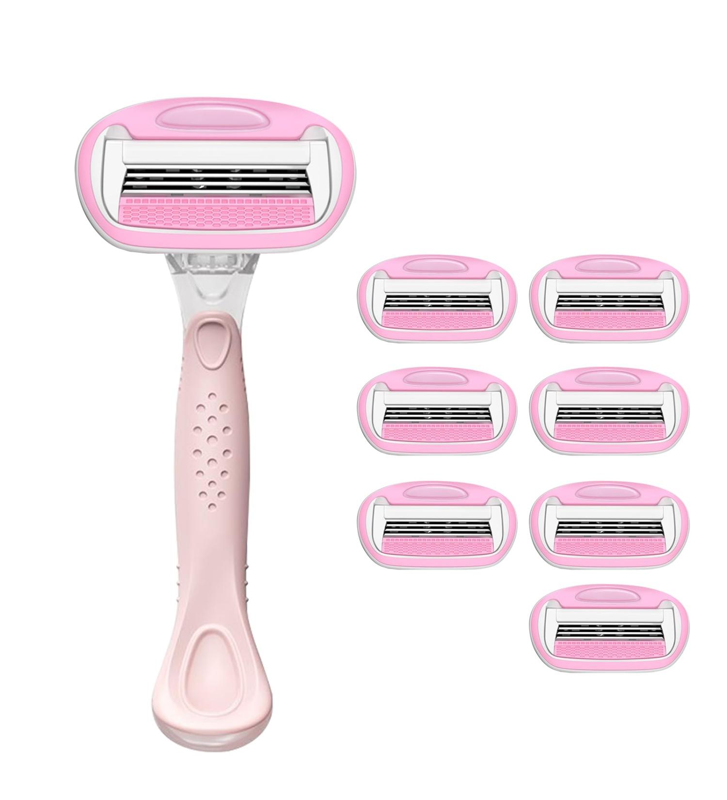 JENCVNL Women's Razor - Smooth Shaving Kit with 8 Replacement Blades | Durable & Comfortable - Buy Online on GoSupps.com