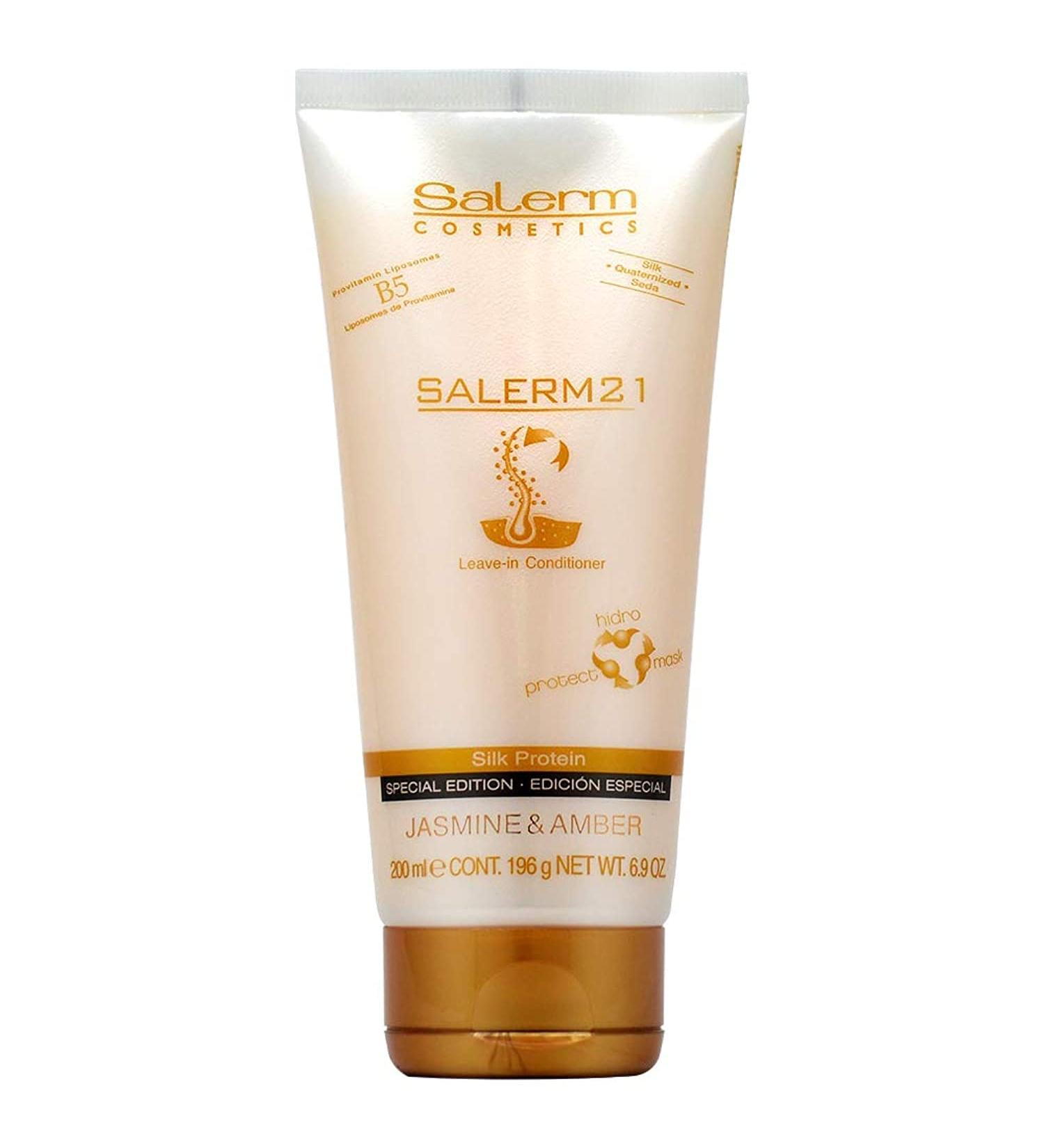 Salerm Cosmetics 21 B5 Silk Protein Leave-in Conditioner Jasmine & Amber  6.9 Ounce 6.90 Fl Oz (Pack of 1)