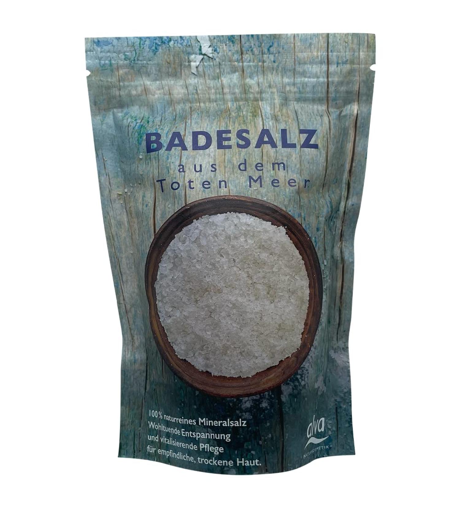 alva natural cosmetics - Dead Sea bath salt 100% - natural - 500g - foot bath relaxation bath