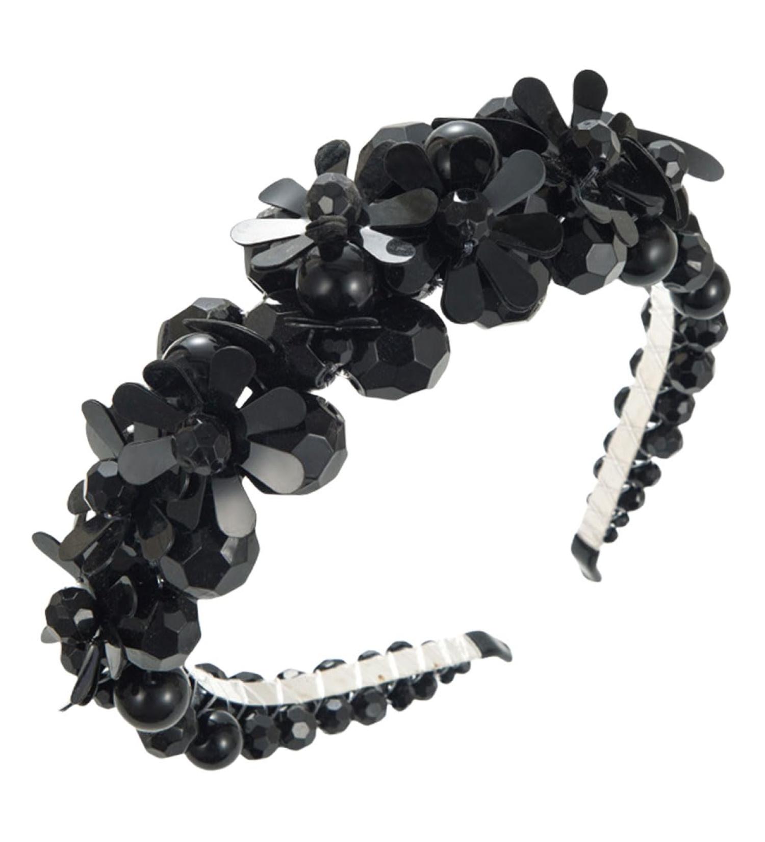 scicent Hairband Black Headband for Women Fashion Hair Band for Makeup Vintage Rhinestone Head Band for Girls Party Wedding Hair Accessories for Women Fashion Head Hoops for Daily Wearing - 27819 - Buy Online on GoSupps.com