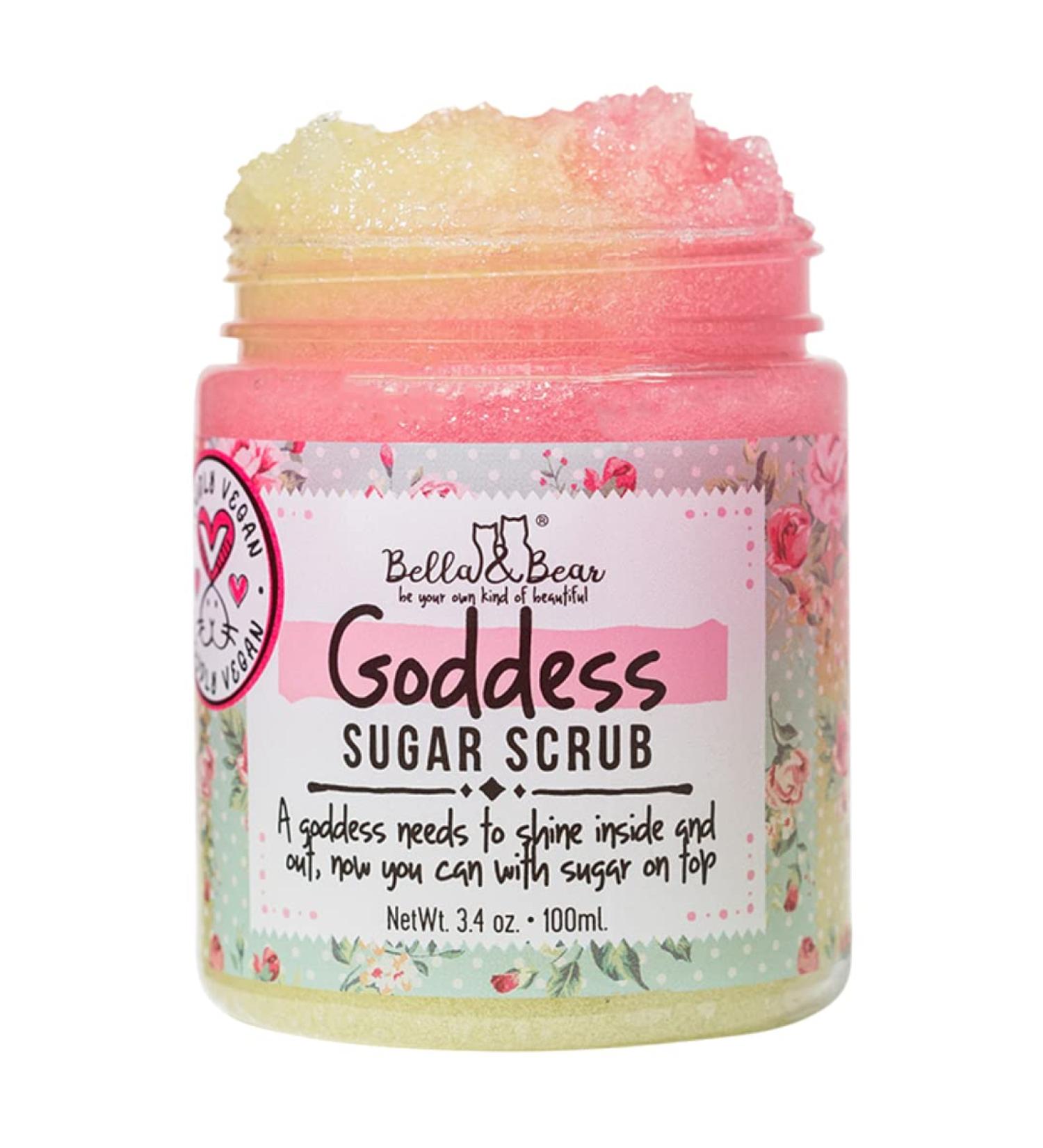 Bella & Bear Goddess Sugar Scrub - Travel Size - Vegan 3.4oz (Travel Size) - Buy Online on GoSupps.com