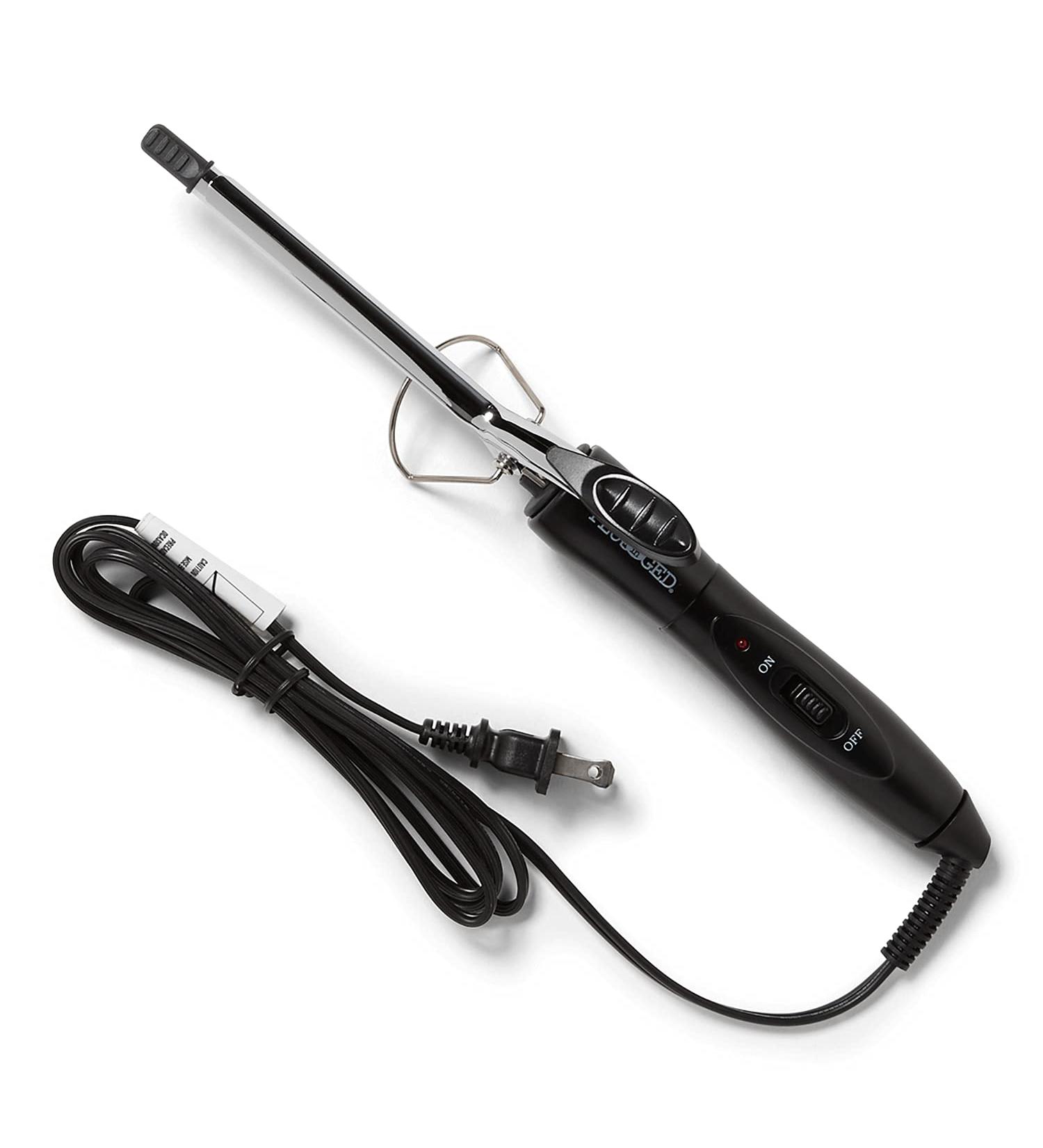 Plugged In HeatMaster Chrome Curling Iron 3/8 Inch | International Shipping Available - Buy Online on GoSupps.com