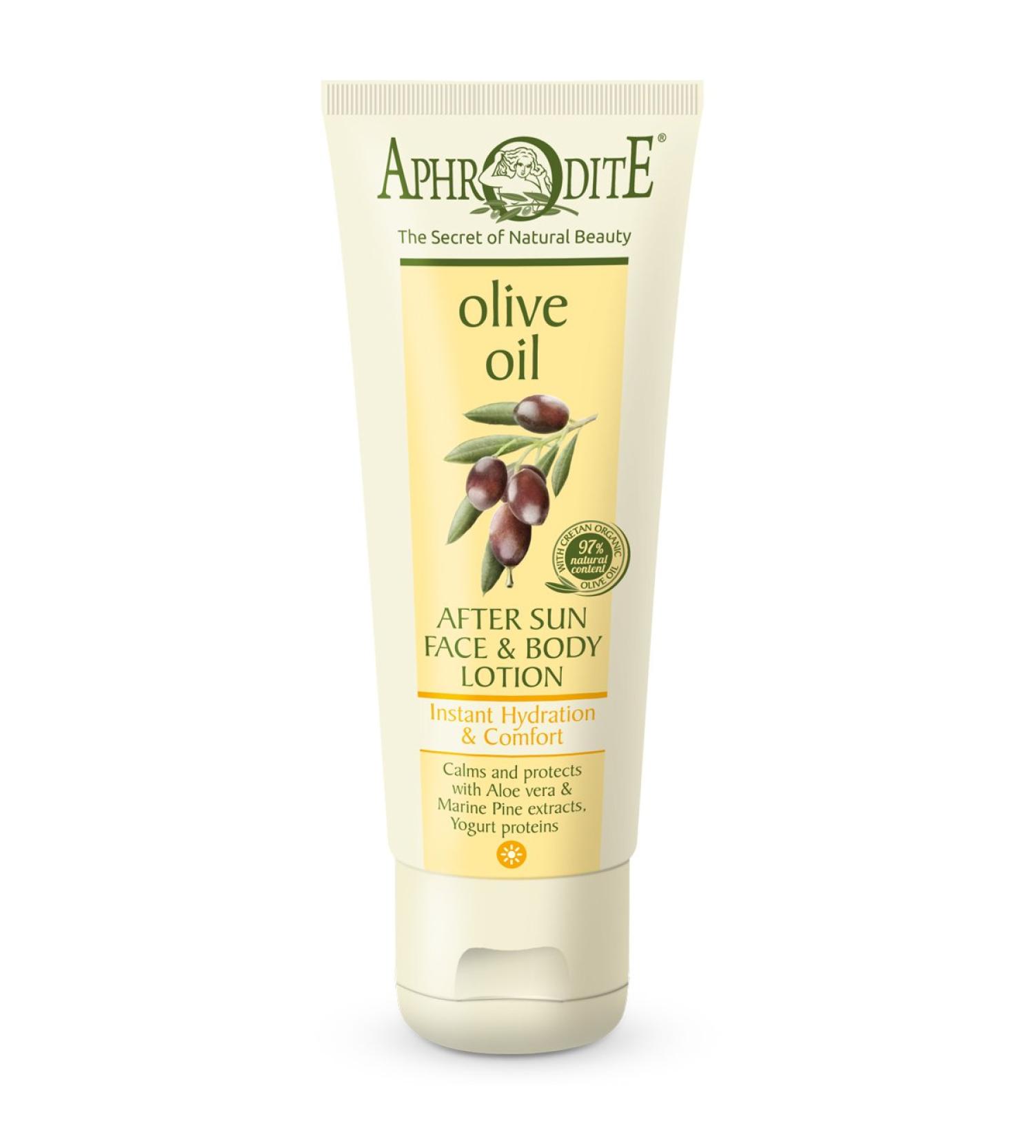 Aphrodite Olive Oil After Sun Face & Body Lotion 7.05 Fl Oz