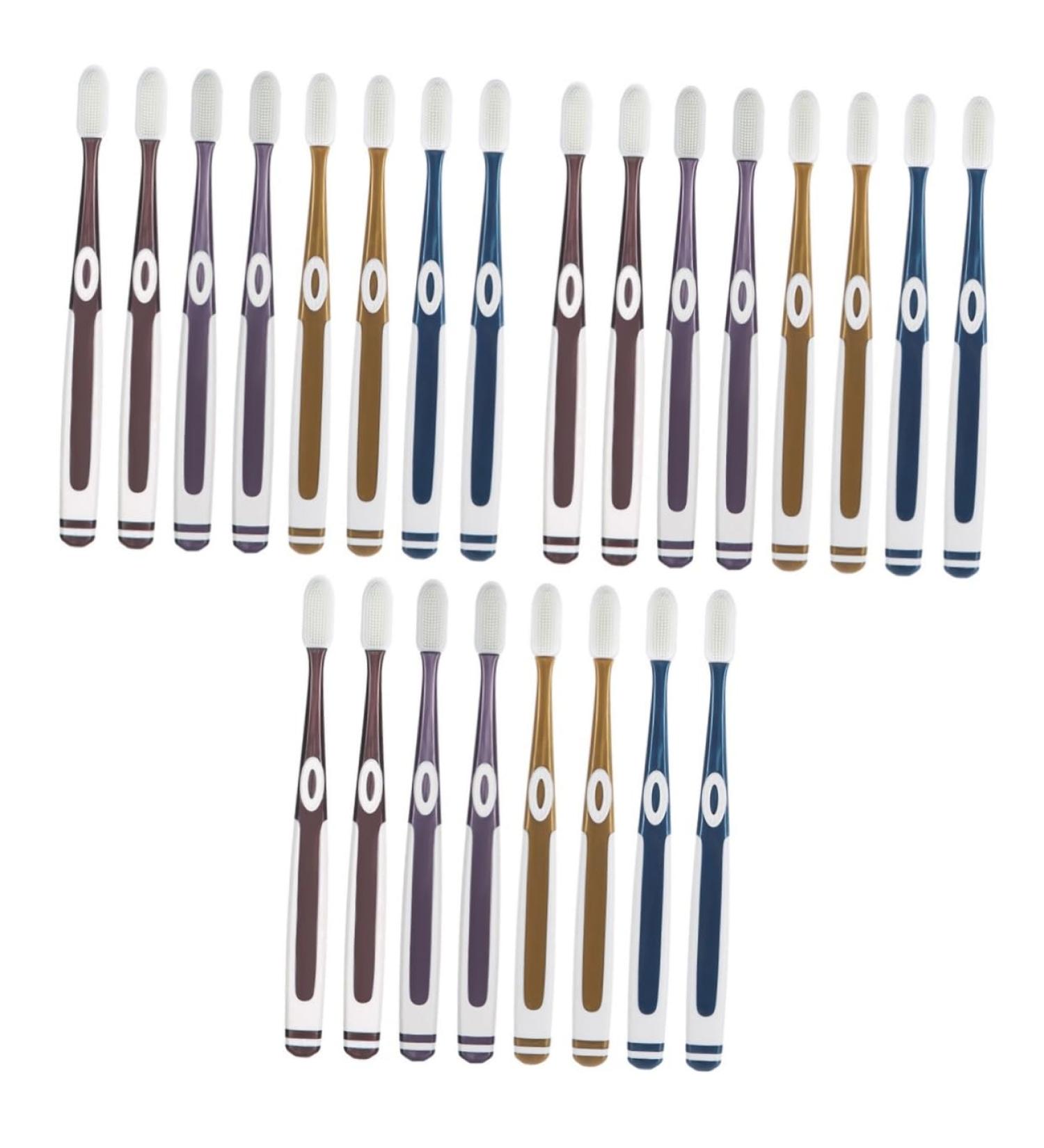 Minkissy 24 STK Nano Toothbrush Set | Sensitive Teeth Manual Toothbrush for Adults | Travel Tooth Hygiene Supply - Buy Online on GoSupps.com