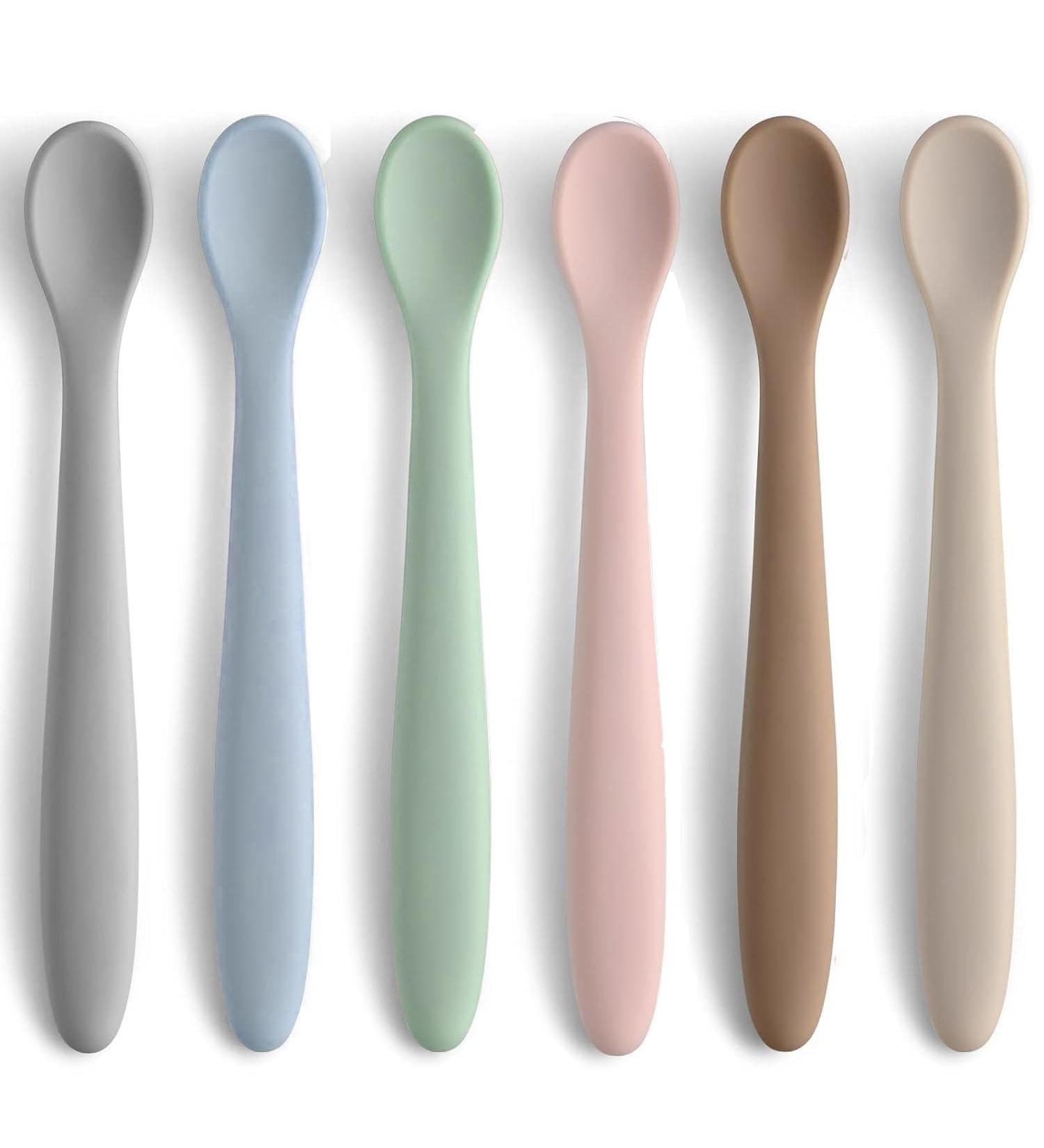 Oconk Nesserlernl ffel Baby 6-Set | Flexible BPA-Free Learning Spoon for Infants & Toddlers (4+ Months) | Safe Baby Cutlery & Accessories - Buy Online on GoSupps.com