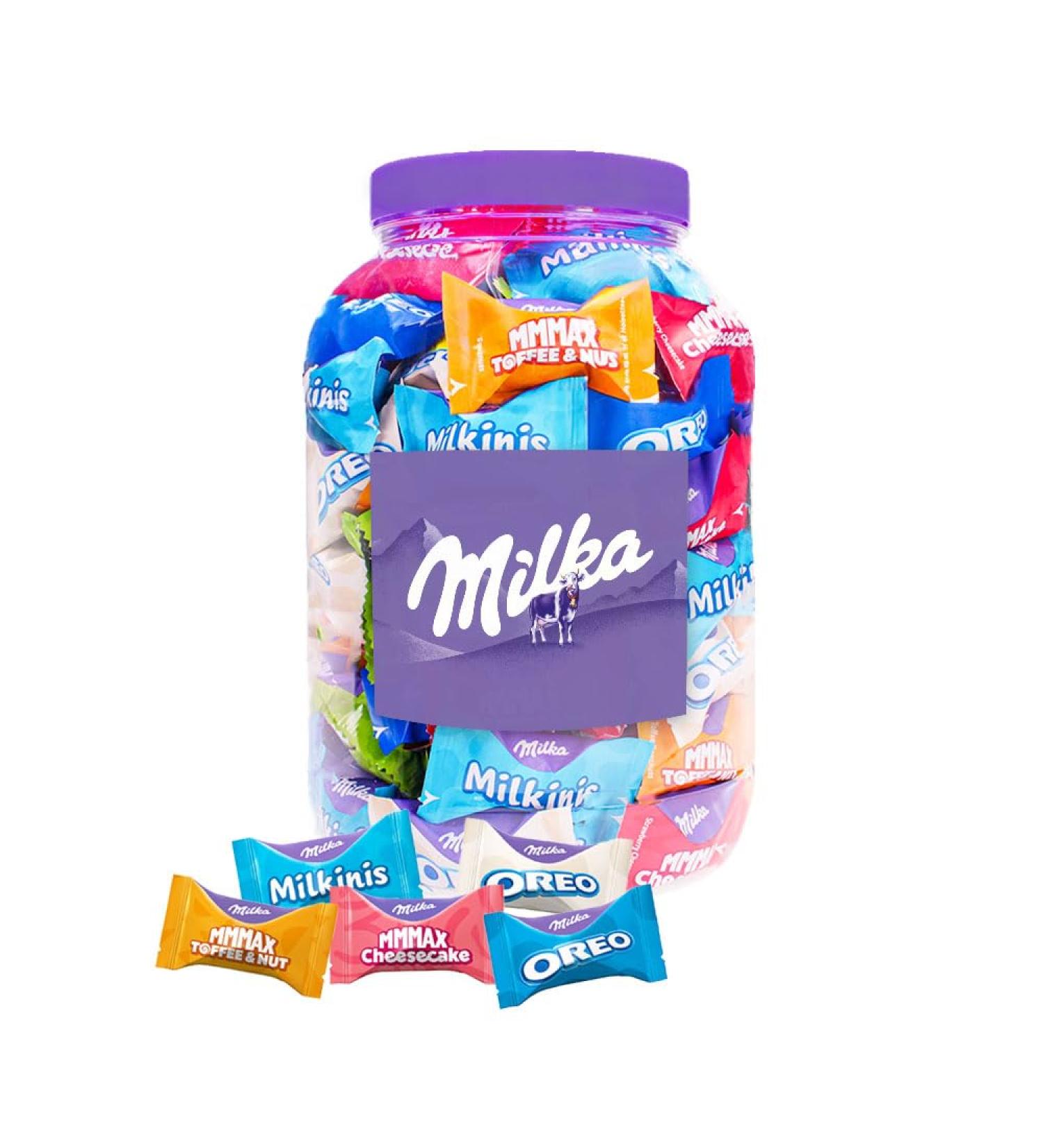  Vandeca Milka Favourites mixed chocolates - 5 flavours - Mmmax Toffee & Nut Oreo White Oreo Original Mmmax Cheesecake & Milkini - chocolate gift - mini chocolate - 1kg - Buy Online on GoSupps.com