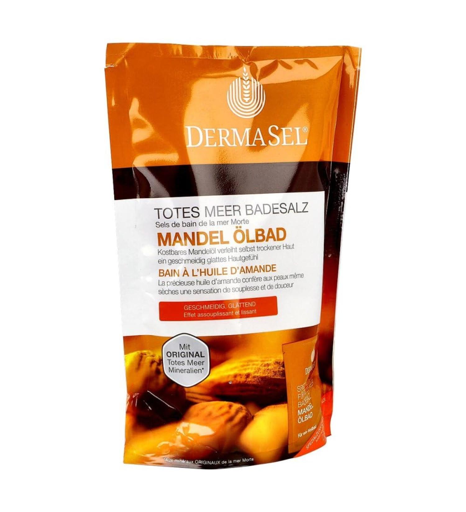 DERMASEL Dead Sea Bath Salt & Almond SPA - Relaxation & Skin Benefits | International Shipping Available - Buy Online on GoSupps.com