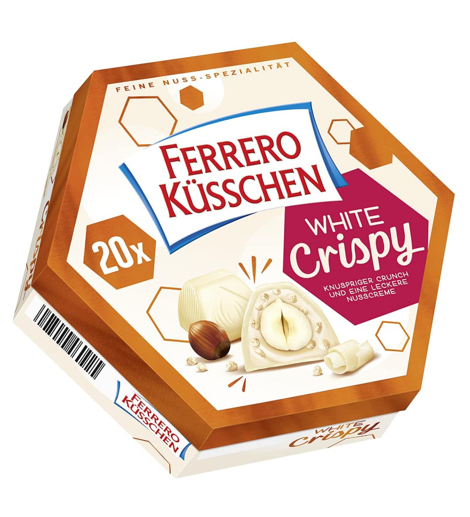 Ferrero Crispy White Kisses Pack of 20 172g