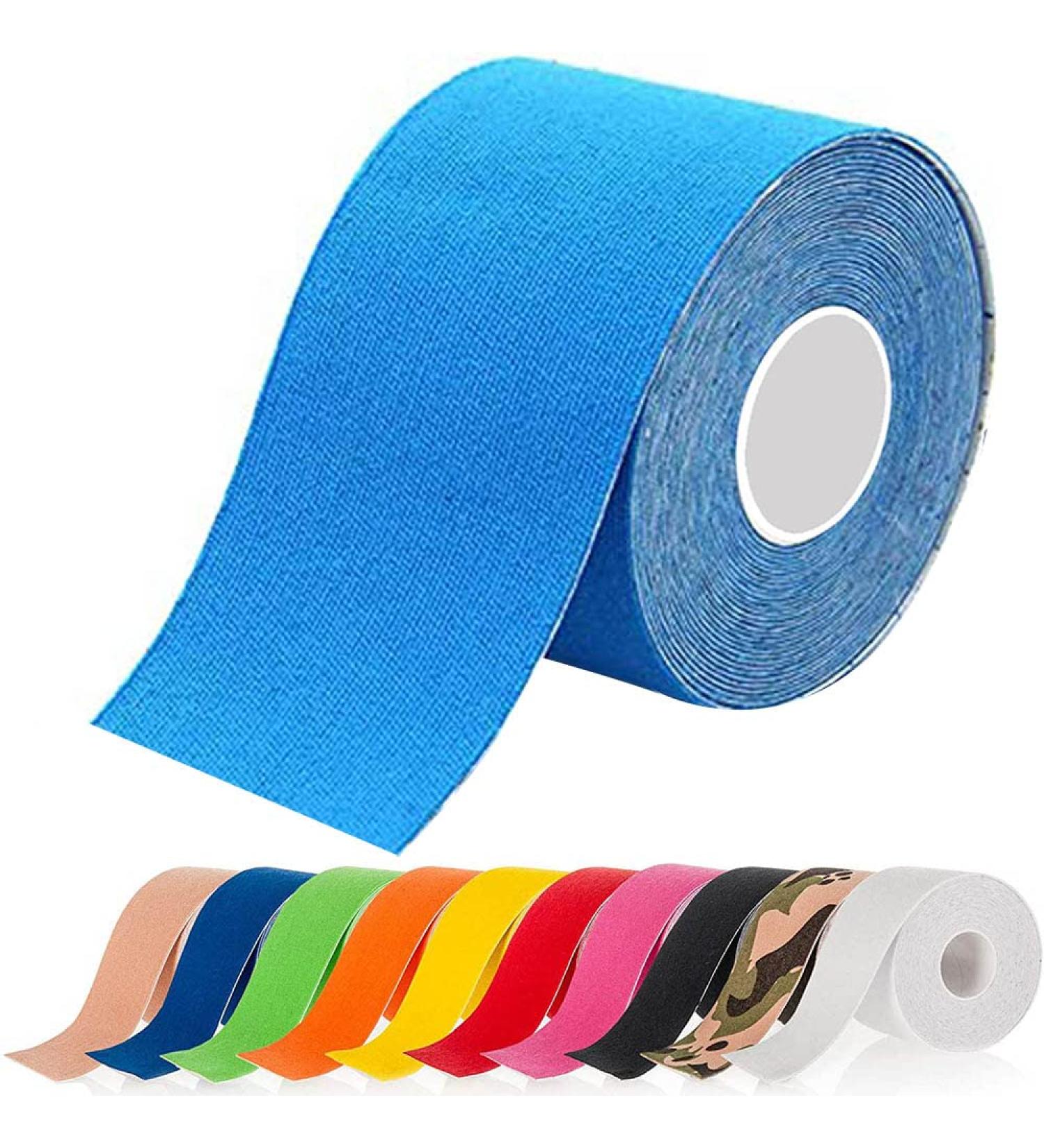 ATETEO Kinesiology Tape - Light Blue - Large Size - 5m x 5cm - Buy Online on GoSupps.com