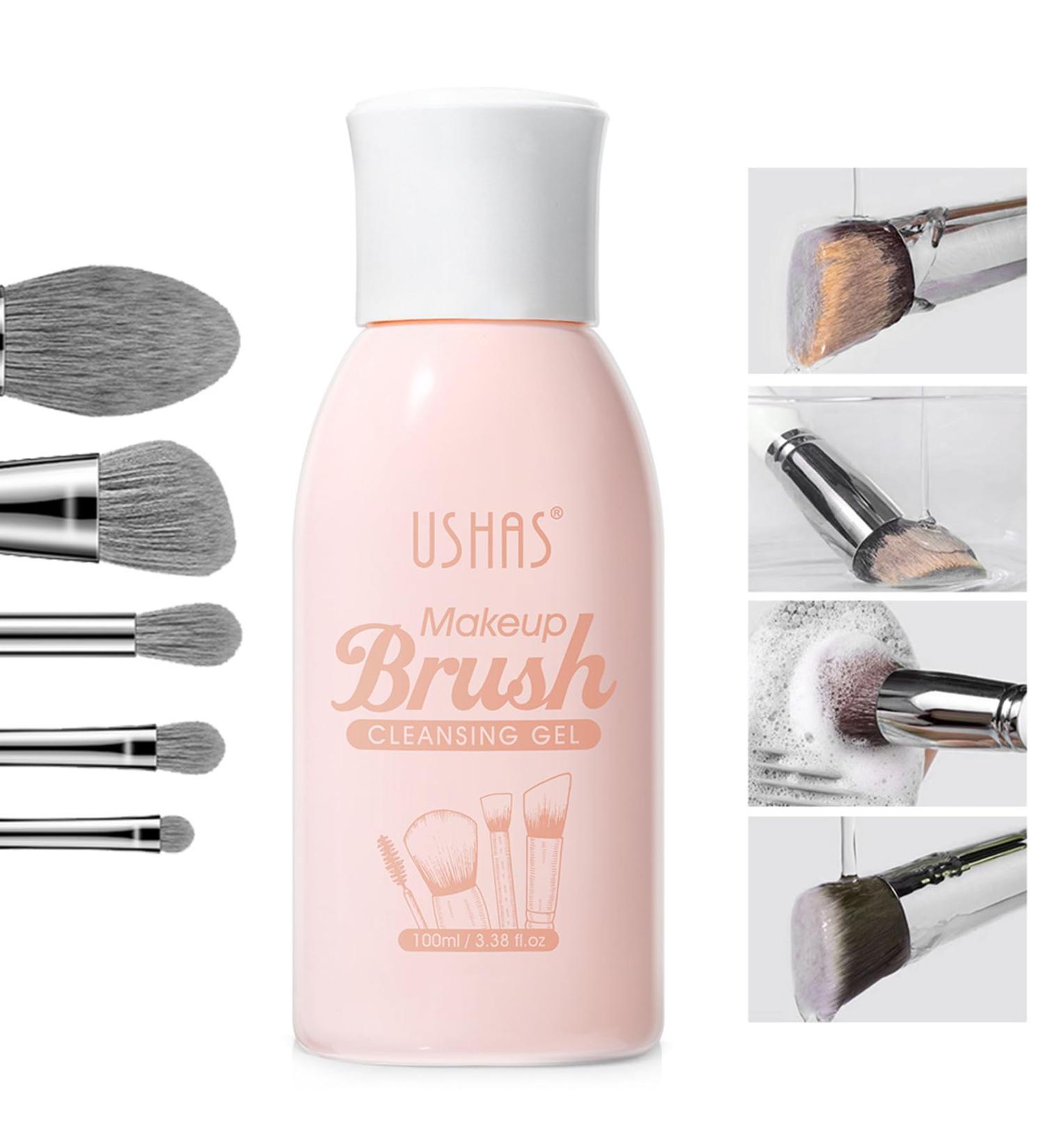 Make-Up Brush Cleaner Beauty brush Cleaning Liquid Mild Water Based Brush Puff Cleaner-Removes Makeup Dead Skin Bacteria and Dirt from Makeup Brushes Cruelty-Free Fast Drying Easy to Use - Buy Online on GoSupps.com