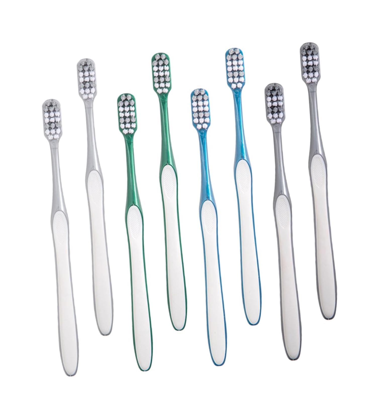Goohochy 8-Set Hard Bristle Travel Toothbrushes for Men - Reduces Tooth Spots Perfect for Camping & Daily Use - Buy Online on GoSupps.com
