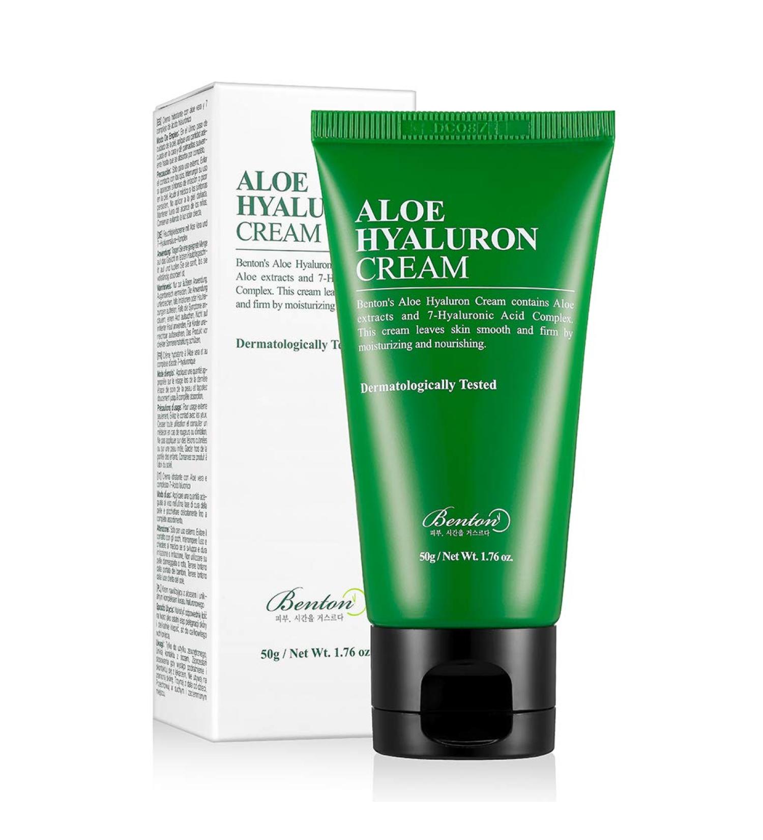 Benton Aloe Hyaluron Cream 1.76 oz | Hydrating Moisturizer for All Skin Types - Buy Online on GoSupps.com