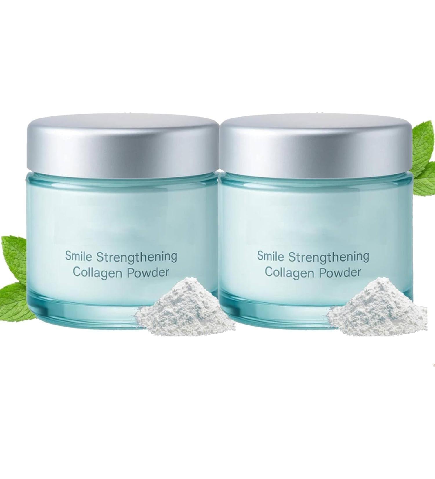2PC Collag ne En Poudre Blanchissante Dents Collagum Blanchiment Dentaire Collagene Poudre Hydroxyapatite Collagum Teeth Whitening Pour Enlever Les Taches Et Blanchir Les Dents - Buy Online on GoSupps.com