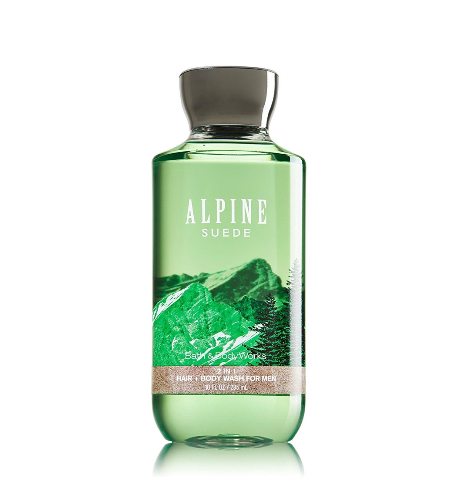 Bath and Body Works Alpine Suede 2 in 1 Men's Hair + Body Wash 10 Oz