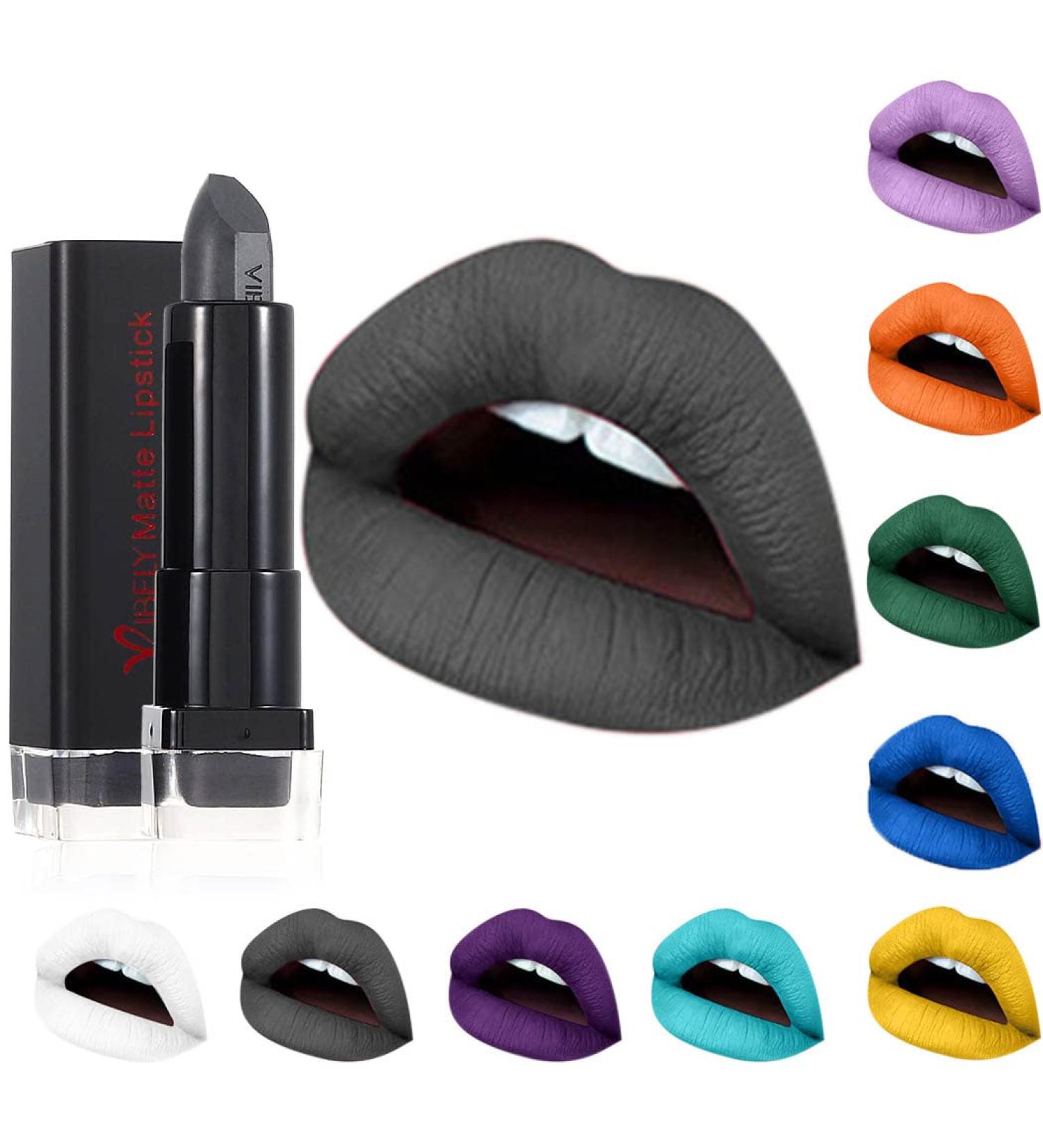 Kilshye Matte Lipstick - High Pigment, Long Lasting, Waterproof Lipstick in Black 25 - for Women and Girls - Buy Online on GoSupps.com