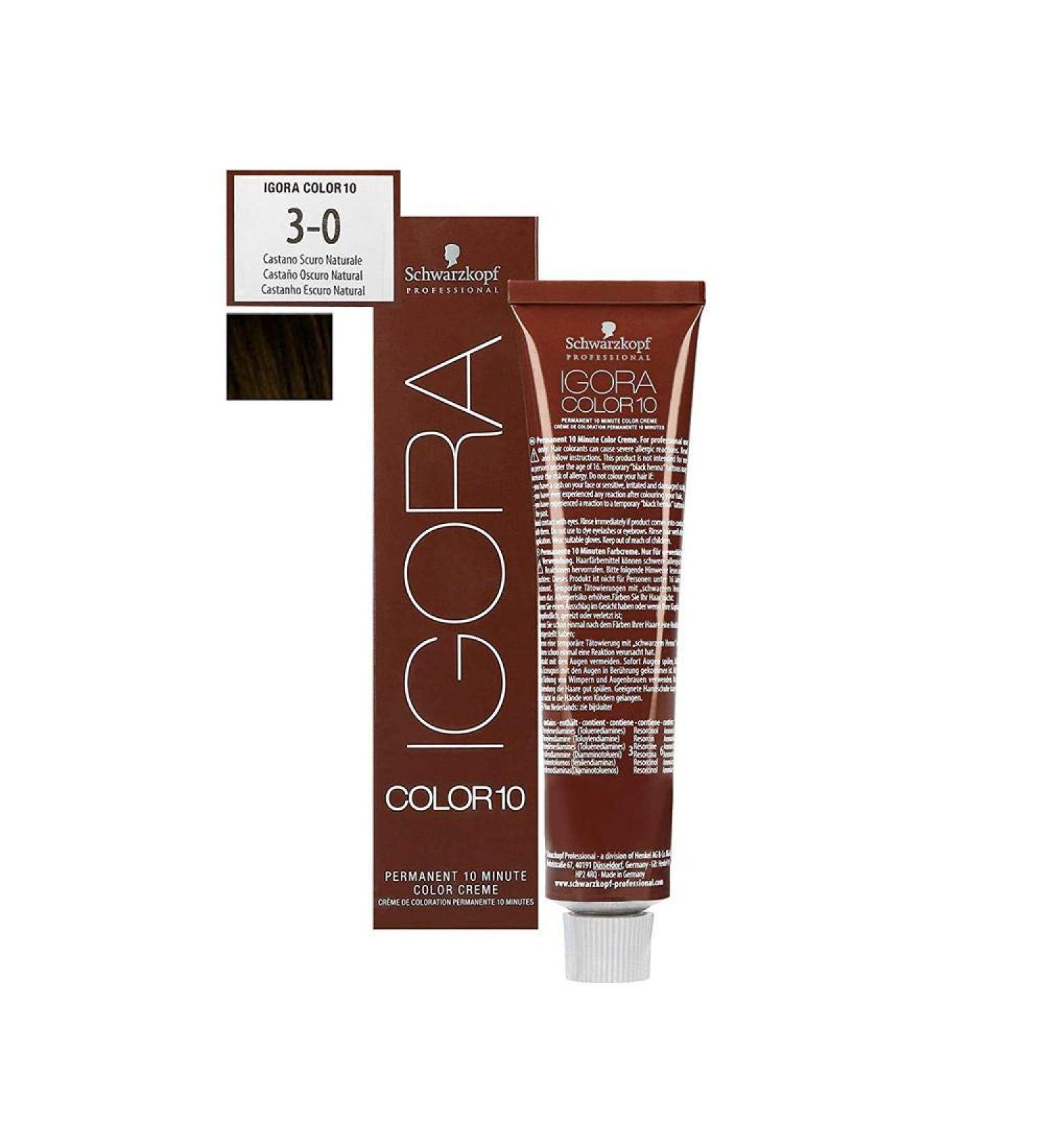 Schwarzkopf SK Igora 10 3-0 Dark Brown 60ml | Premium Hair Color - International Shipping Available - Buy Online on GoSupps.com