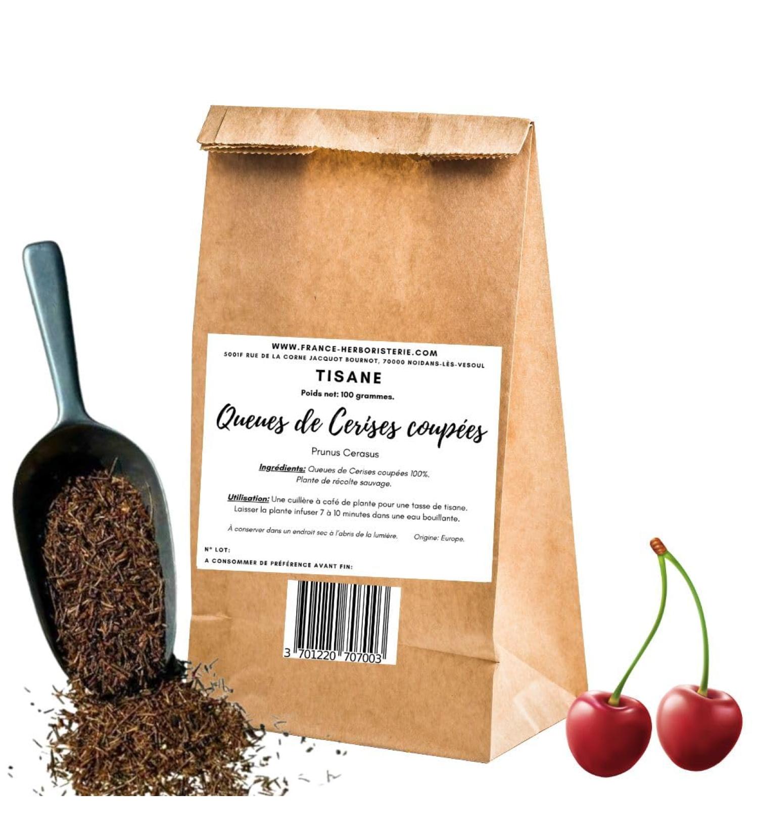 Herbal Tea Cherry Cut Tail 100 GRS sifted Prunus cerasus. - Buy Online on GoSupps.com