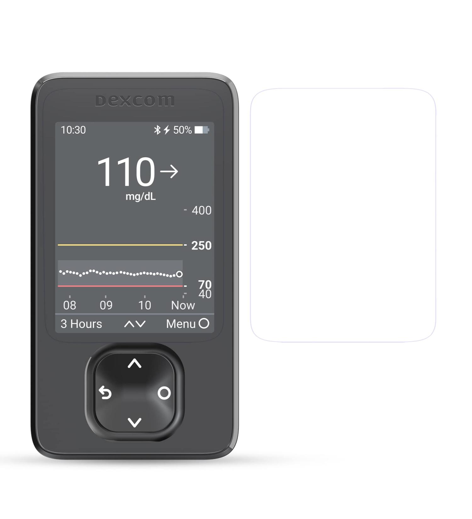 Premium Flexible Tempered Glass Screen Protector (2-Pack) for DEXCOM G6/G7 Receiver - Best International Shipping - Buy Online on GoSupps.com