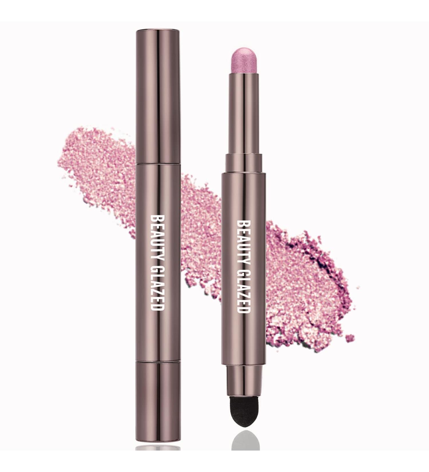 MYUANGO Shimmer Eyeshadow Stick Cream Pencil Crayon Eye Brightener Highlighter Makeup - Waterproof & Long Lasting (01PINK) - Buy Online on GoSupps.com