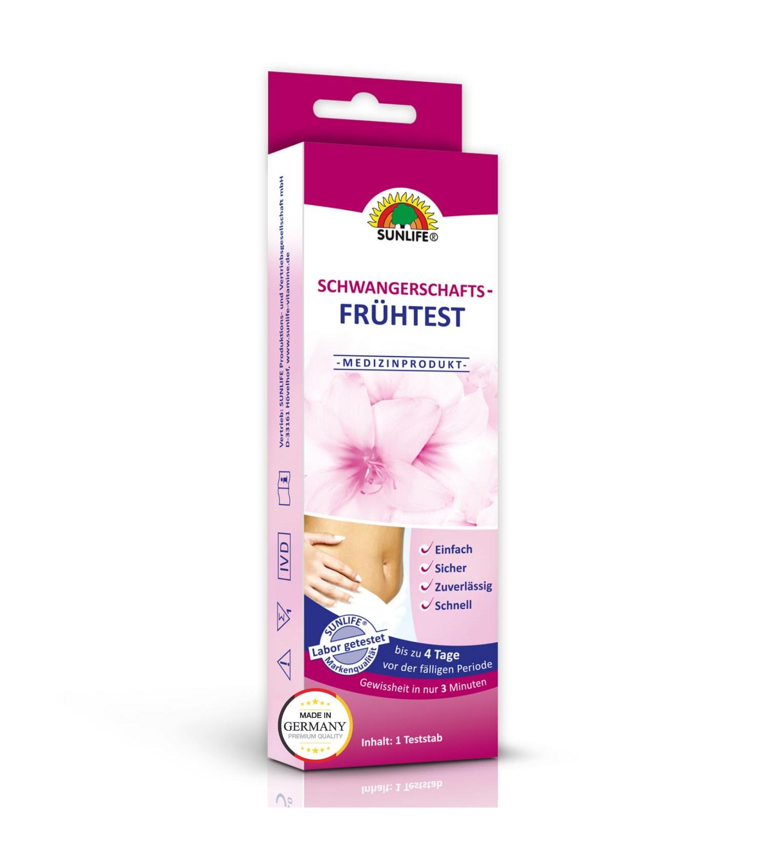 Buy SUNLIFE Early Pregnancy Test - Rapid Test Kit (Pack of 1) | Fast International Shipping - Buy Online on GoSupps.com
