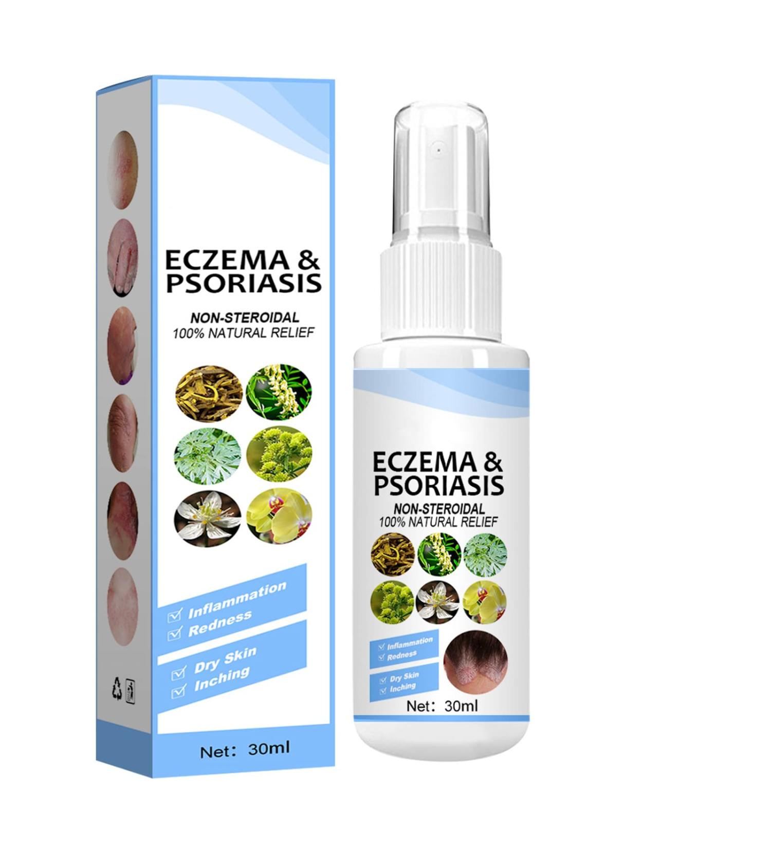 Meellop Herbal Psoriasis Relief Spray - Dermax Psoriasis Treatment for All Skin (1) - Buy Online on GoSupps.com