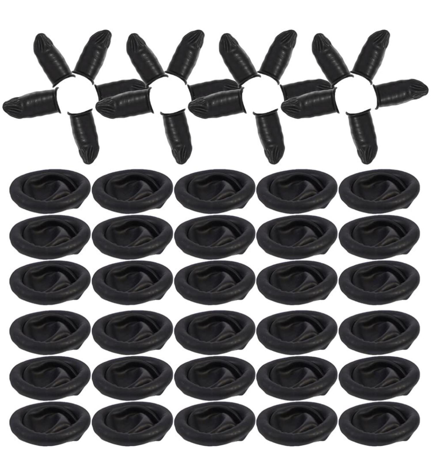 DOITOOL 100pcs Anti-Static Finger Cots - Silicone Finger Protectors for Hot Glue & Daily Use - Small Finger Covers & Rubber Crimping Accessories - Buy Online on GoSupps.com