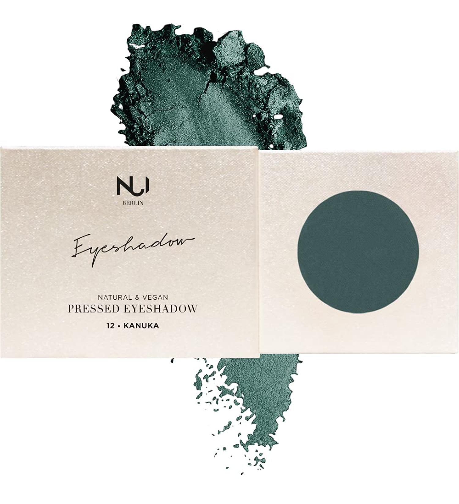 Nui Cosmetics Vegan Natural Makeup - Gluten-Free Pressed Eyeshadow 12 Kanuka Dark Green - Buy Online on GoSupps.com