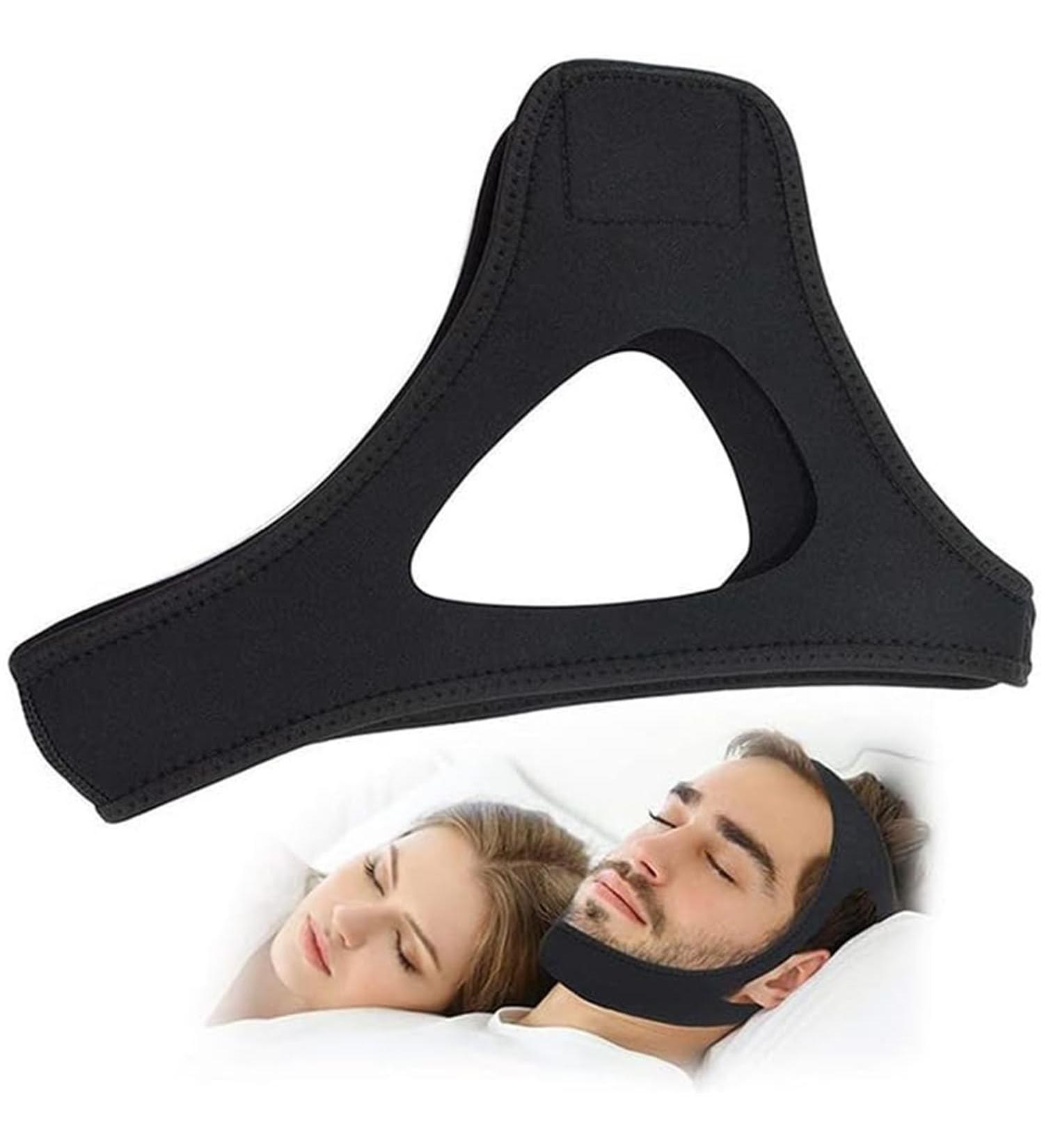 Airflow Jaw Strap - Breathable Snoring Solution for Men & Women | Effective Stop Snoring Aid (Black - Buy Online on GoSupps.com