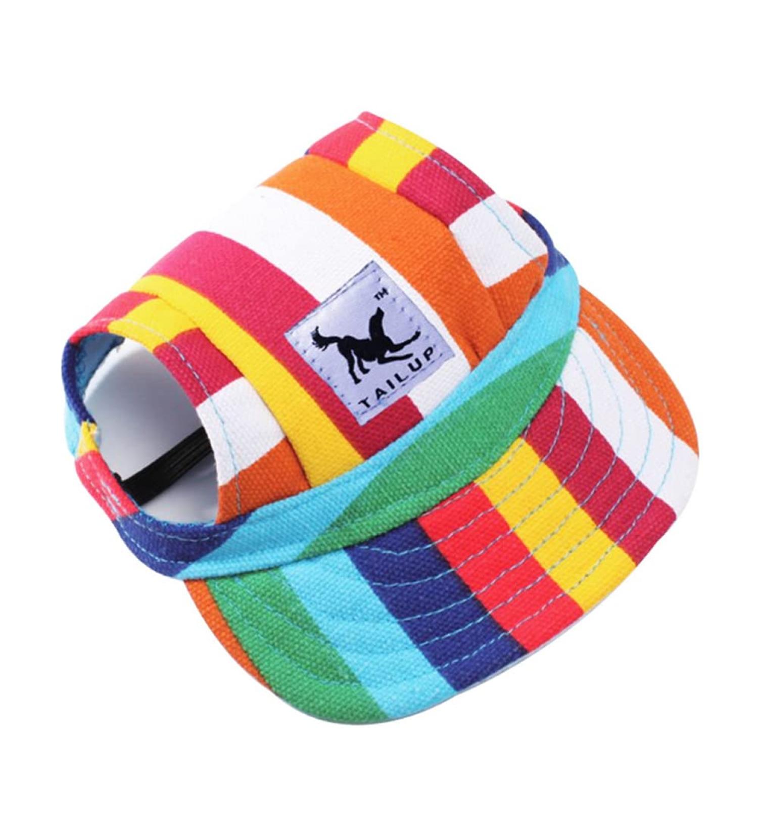 Adjustable Dogs Baseball Cap - Breathable Sun Protection Hat for Puppies | S-XL Rainbow - Buy Online on GoSupps.com