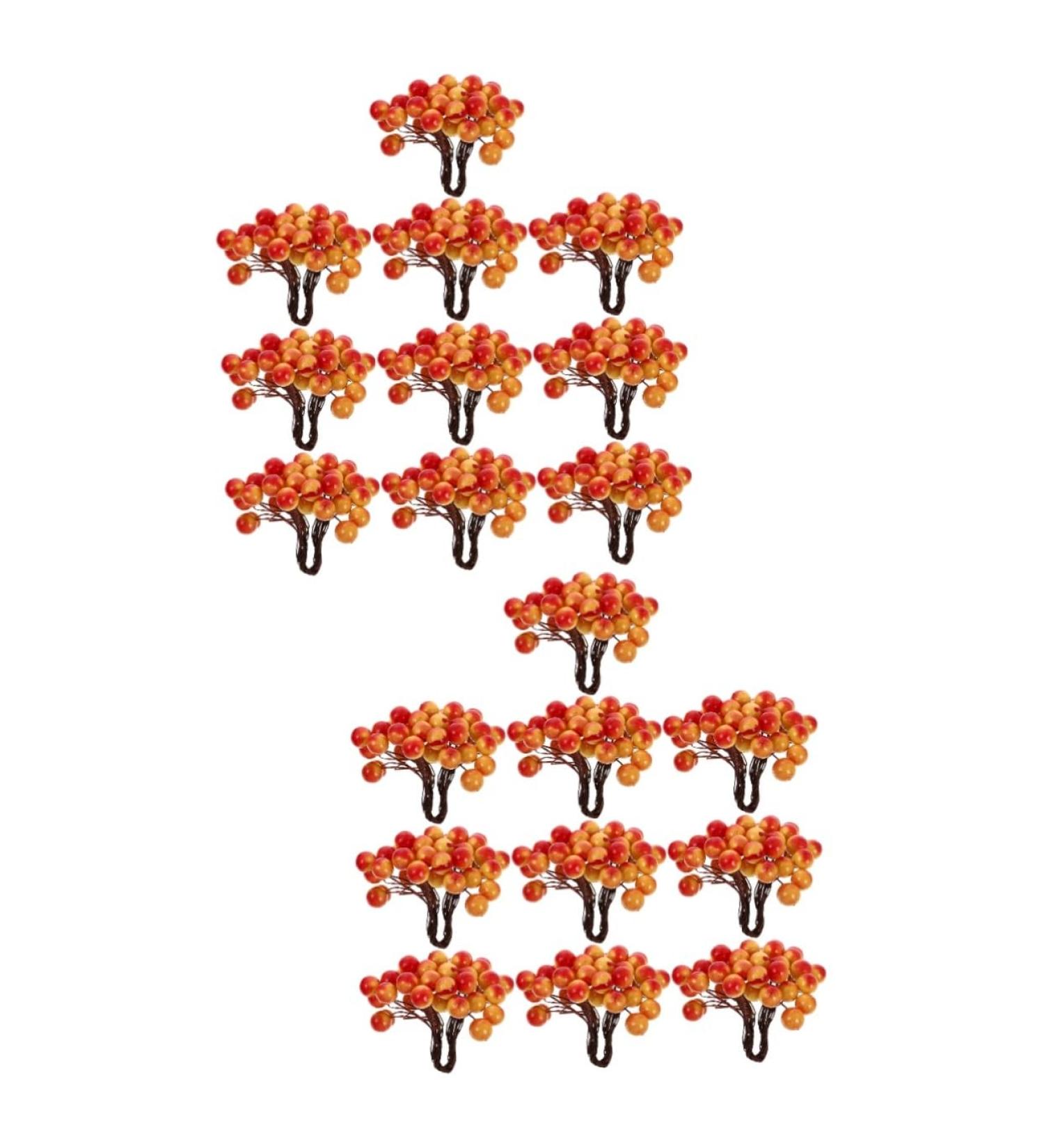 ABOOFAN 20 Bunches Simulated Small Berries Christmas Pine Picks Artificial Berry Stem Holiday Decorations for Home Christmas Berry Branch Decor Environmental Foam Red Berries Household - Buy Online on GoSupps.com