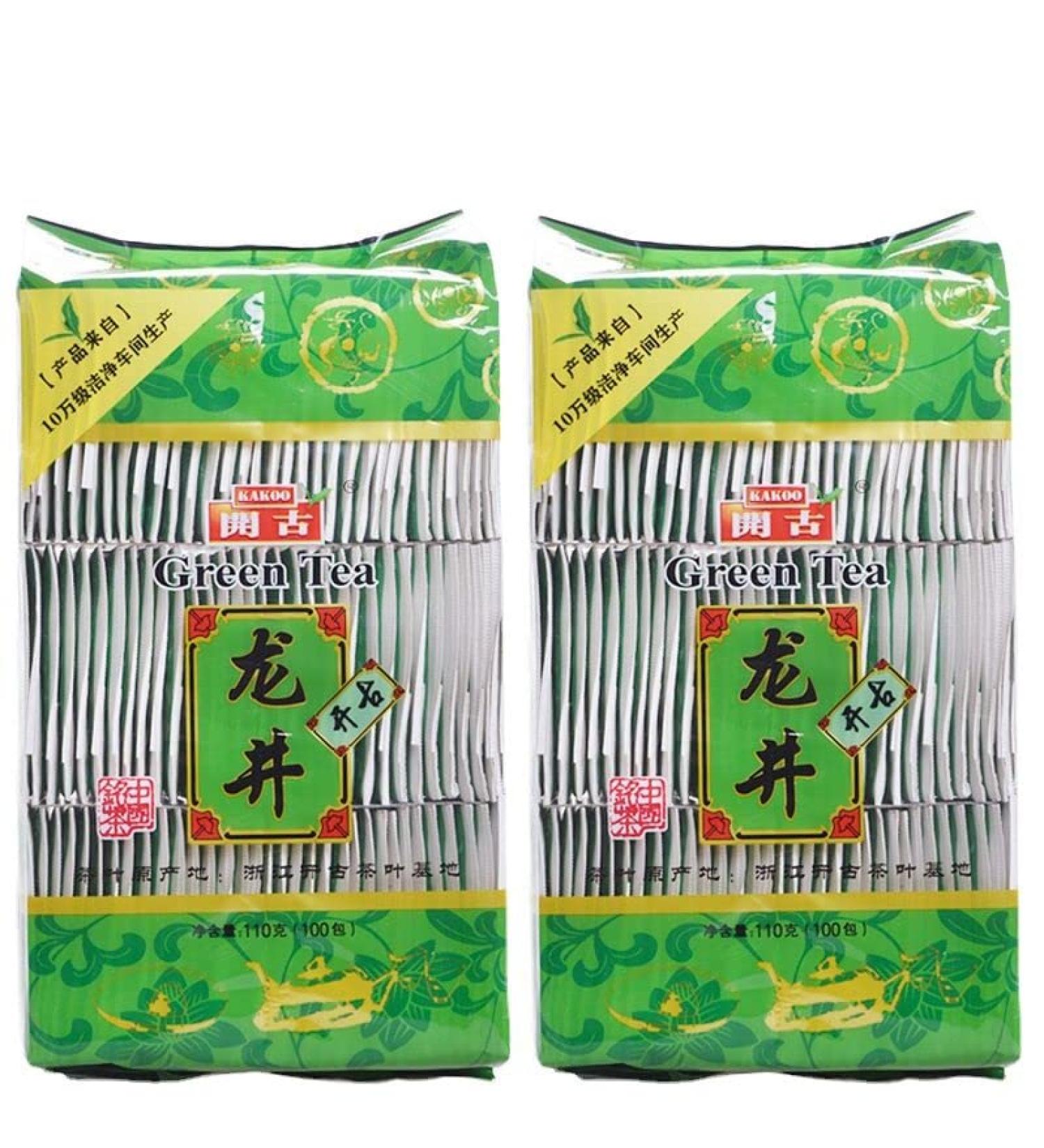 220g sachet de th Longjing 2 * 110g sachet de th vert bio sachet - Buy Online on GoSupps.com