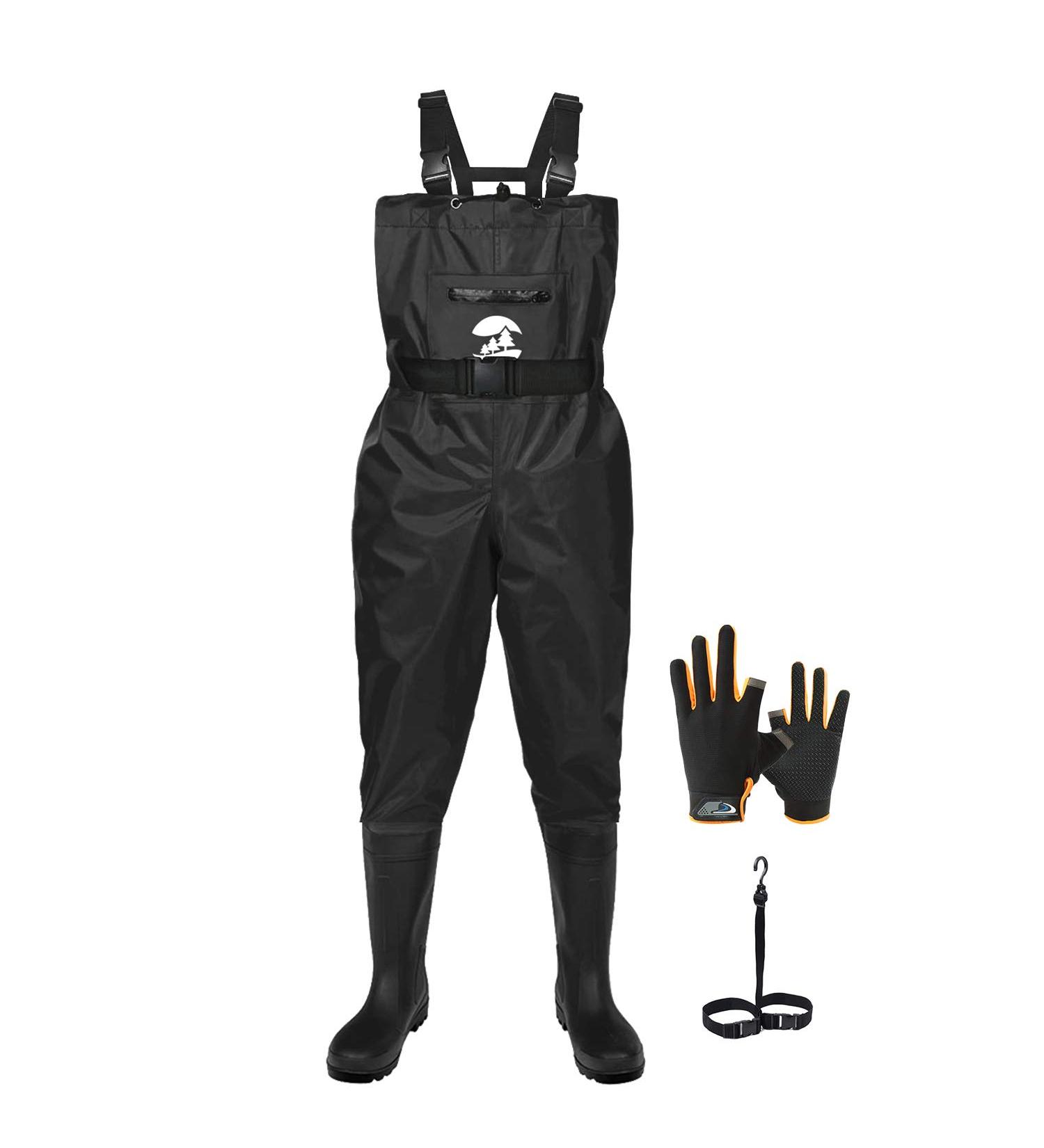 パズデザイン ウェーダー BS チェストハイブーツウェーダーFS PBW-481 チャコール XL パズデザイン bsチェストハイブーツウェーダー fsの通販